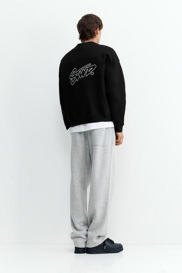 STWD boxy sweatshirt — Black 2