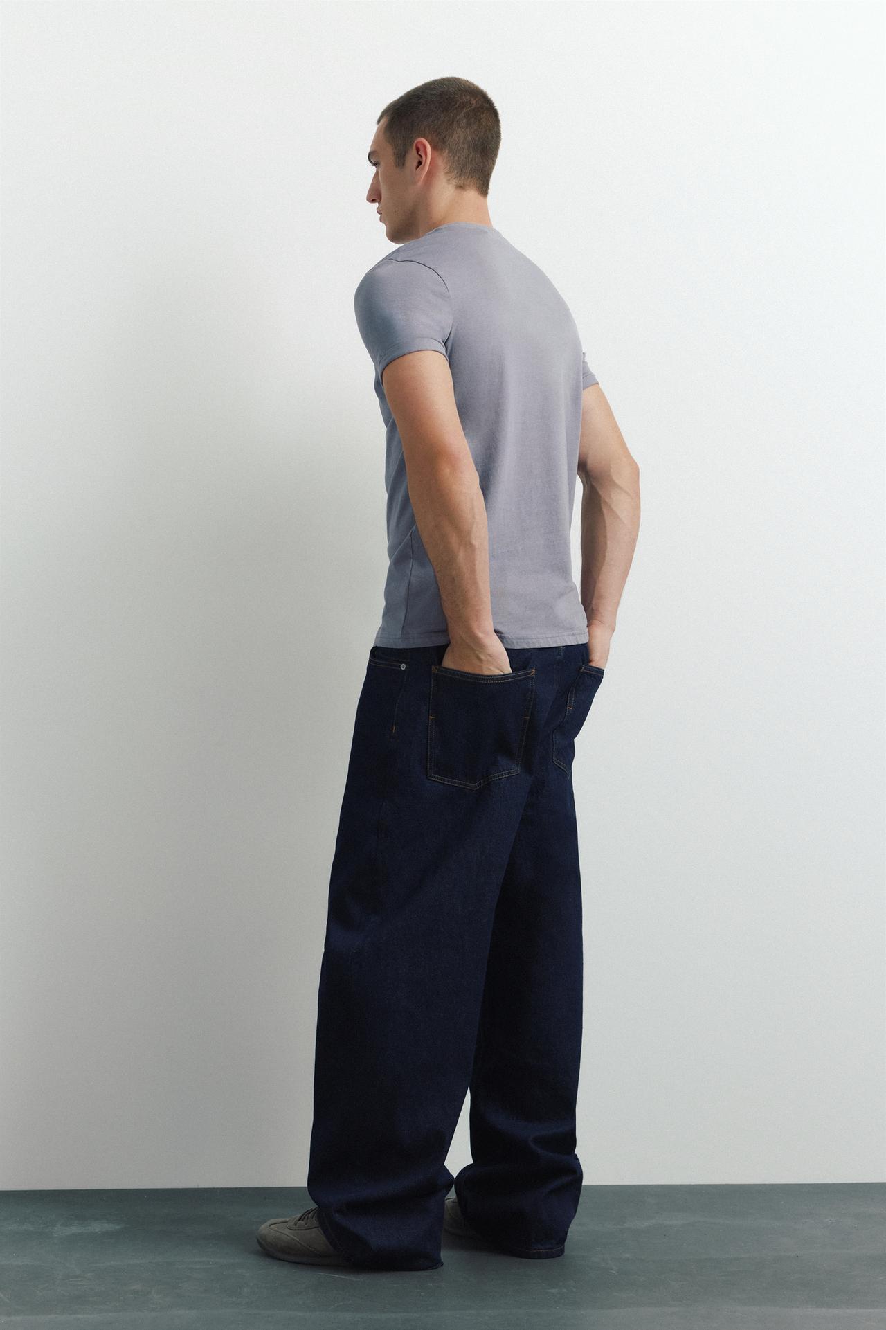 Muscle fit T-shirt — Blue