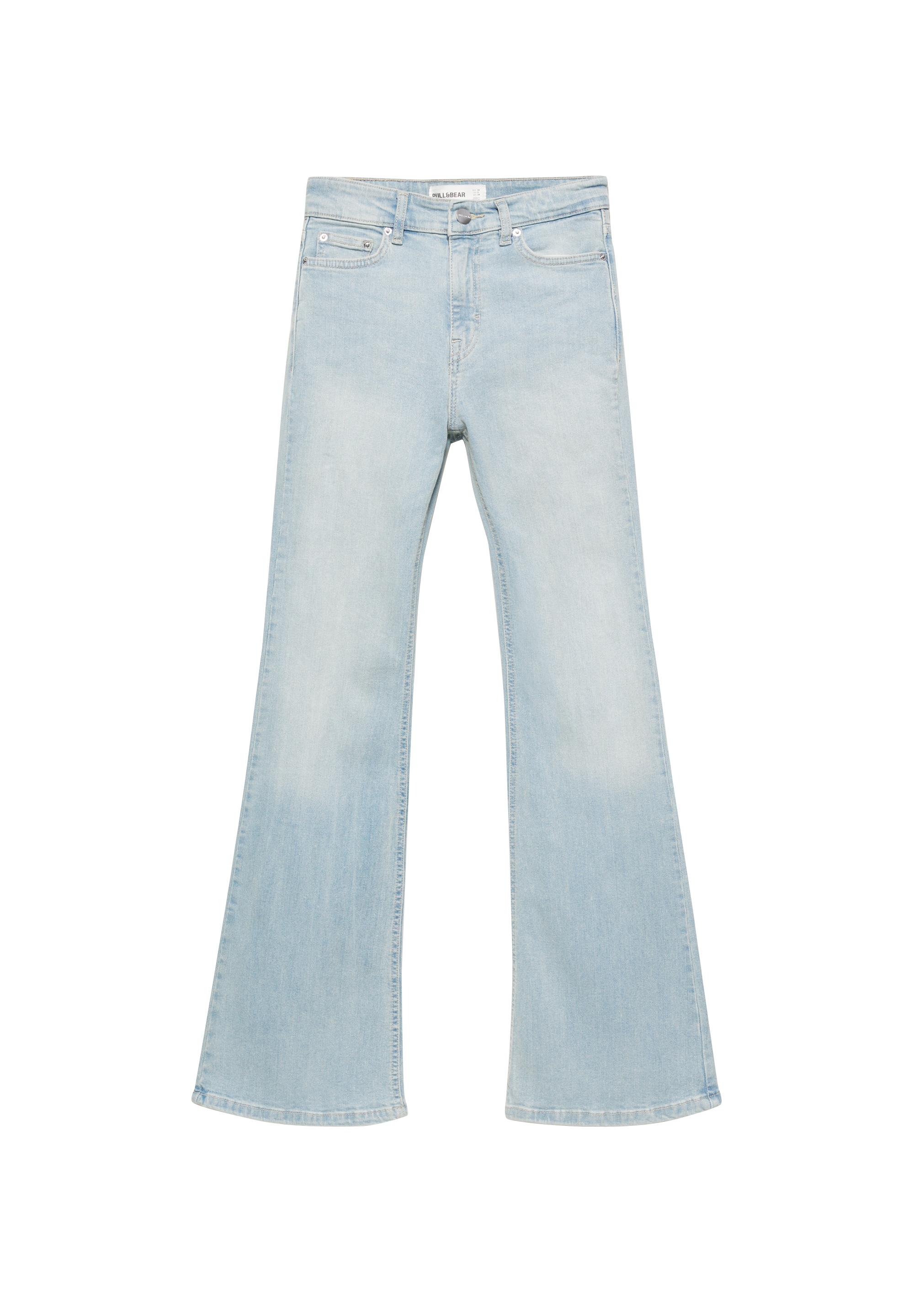 Skinny flared jeans — Sky blue