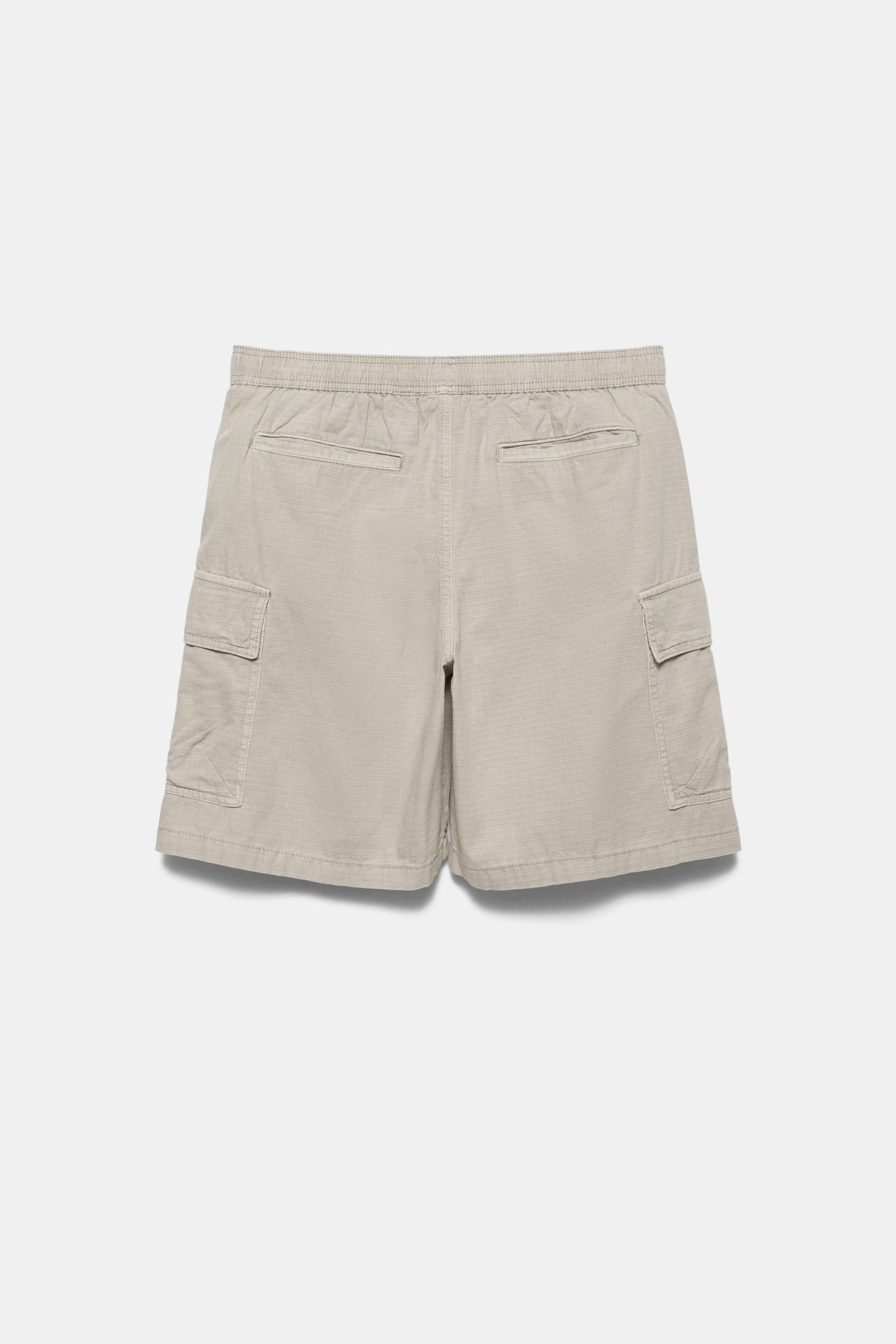 Ripstop cargo Bermuda shorts — Grey