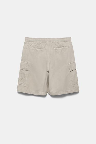 Ripstop cargo Bermuda shorts — Grey 7