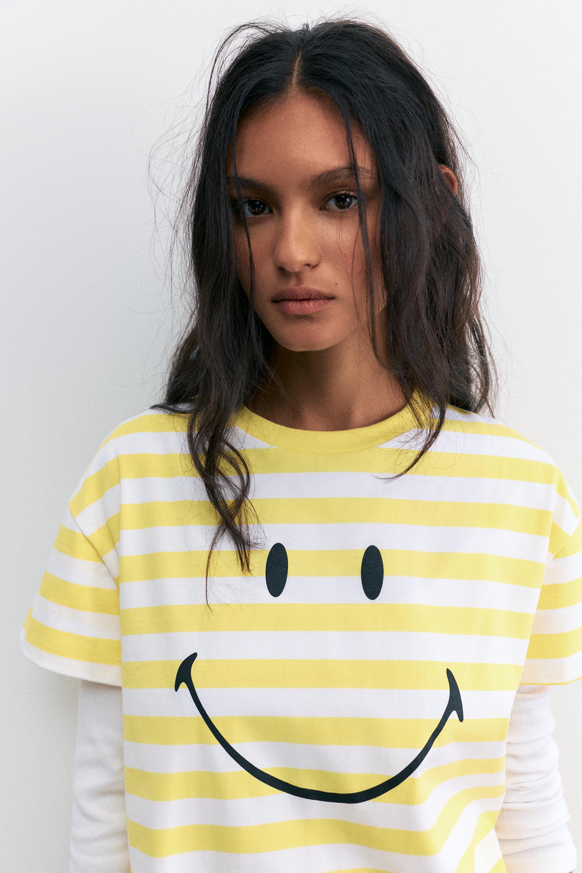 Smiley striped T-shirt — Striped