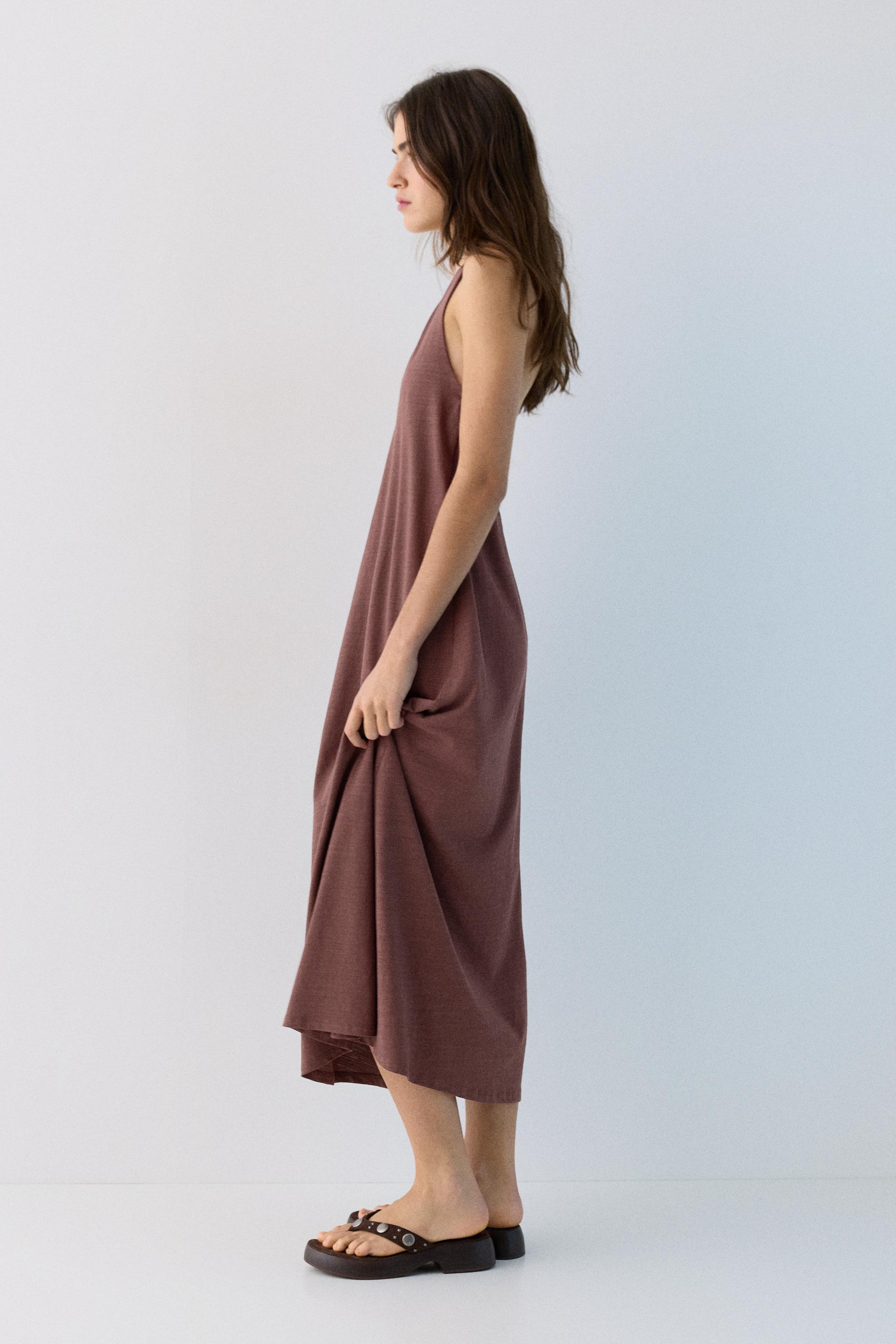 Halter midi elbise - Görsel 13