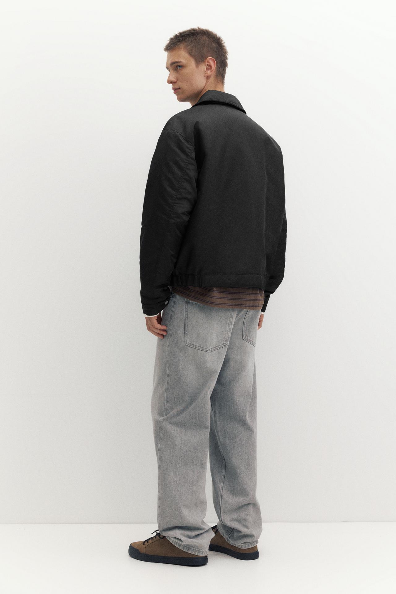 Boxy bomber jacket — Black