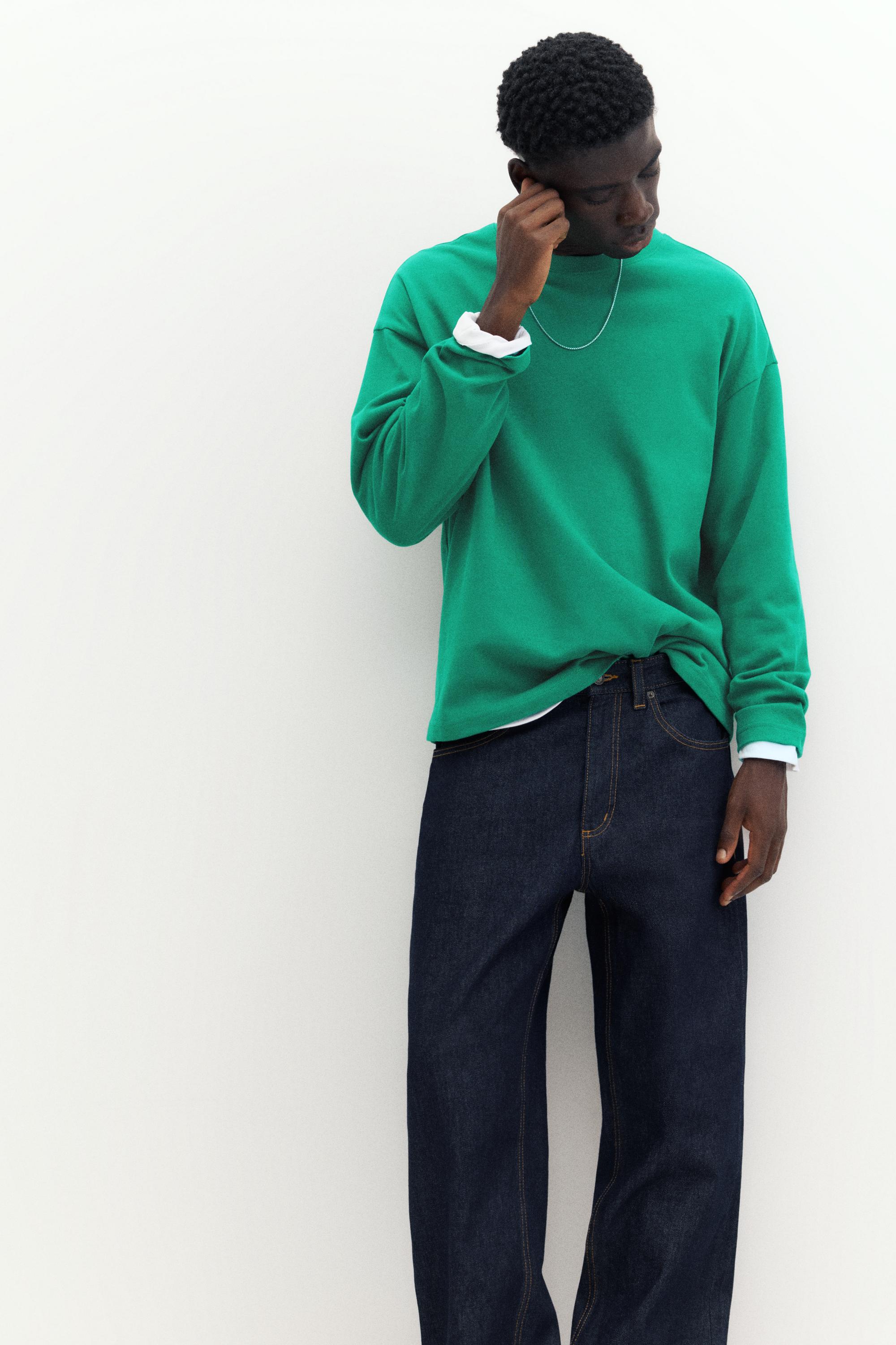 Heavy weight relaxed fit T-shirt — Green