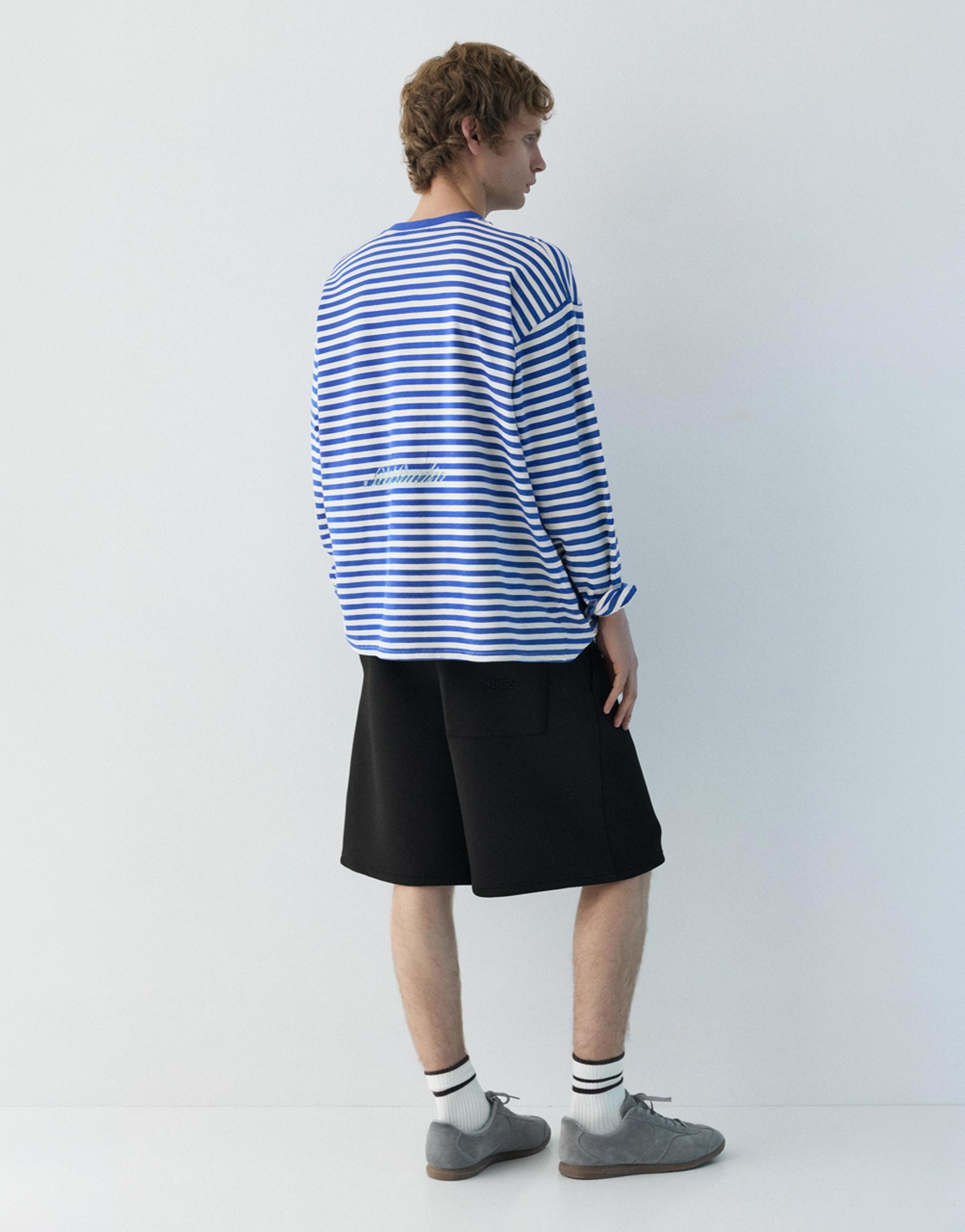 Neopren görünümlü jogger şort - Görsel 41