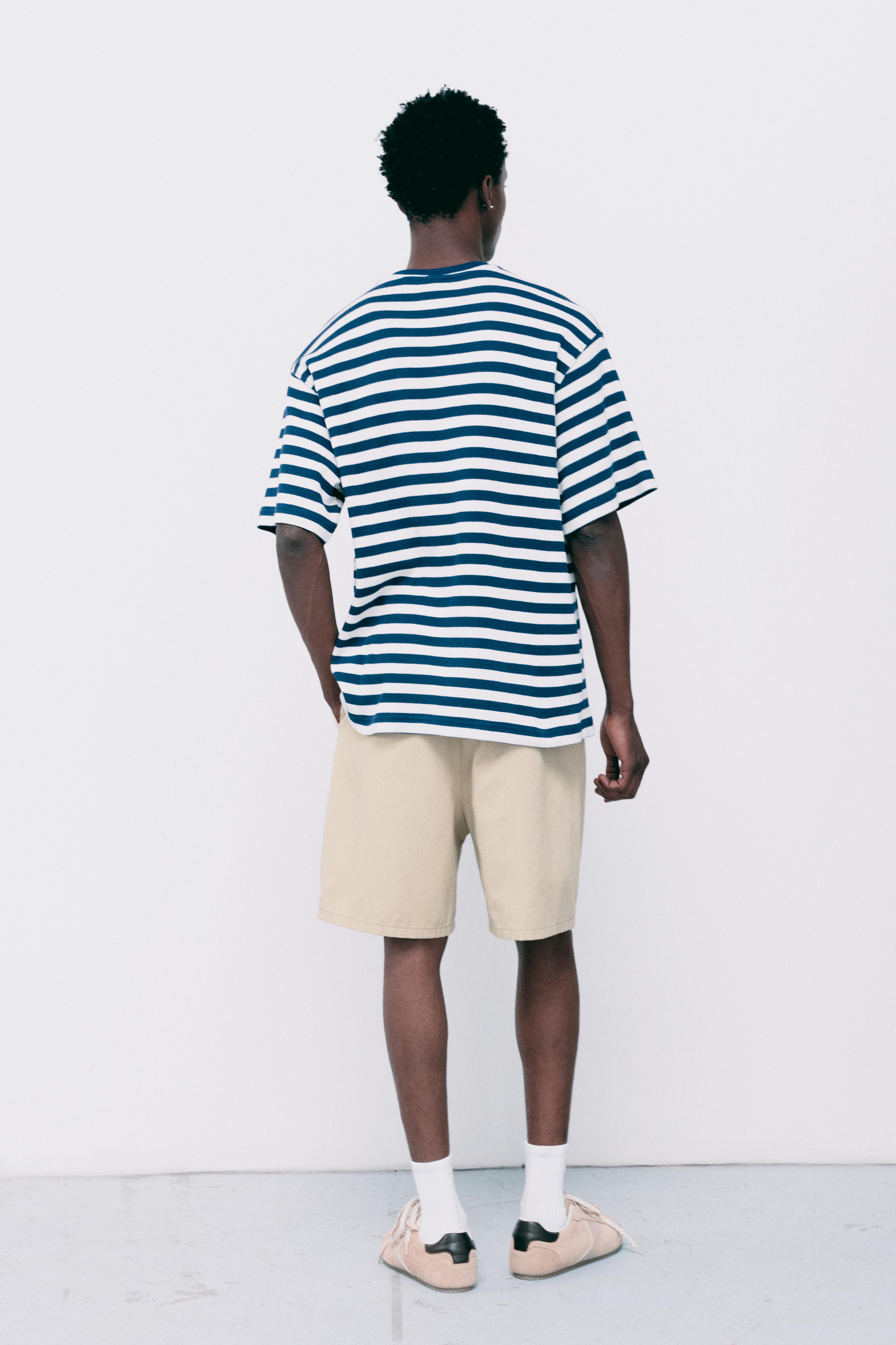 Darted Bermuda shorts — Beige