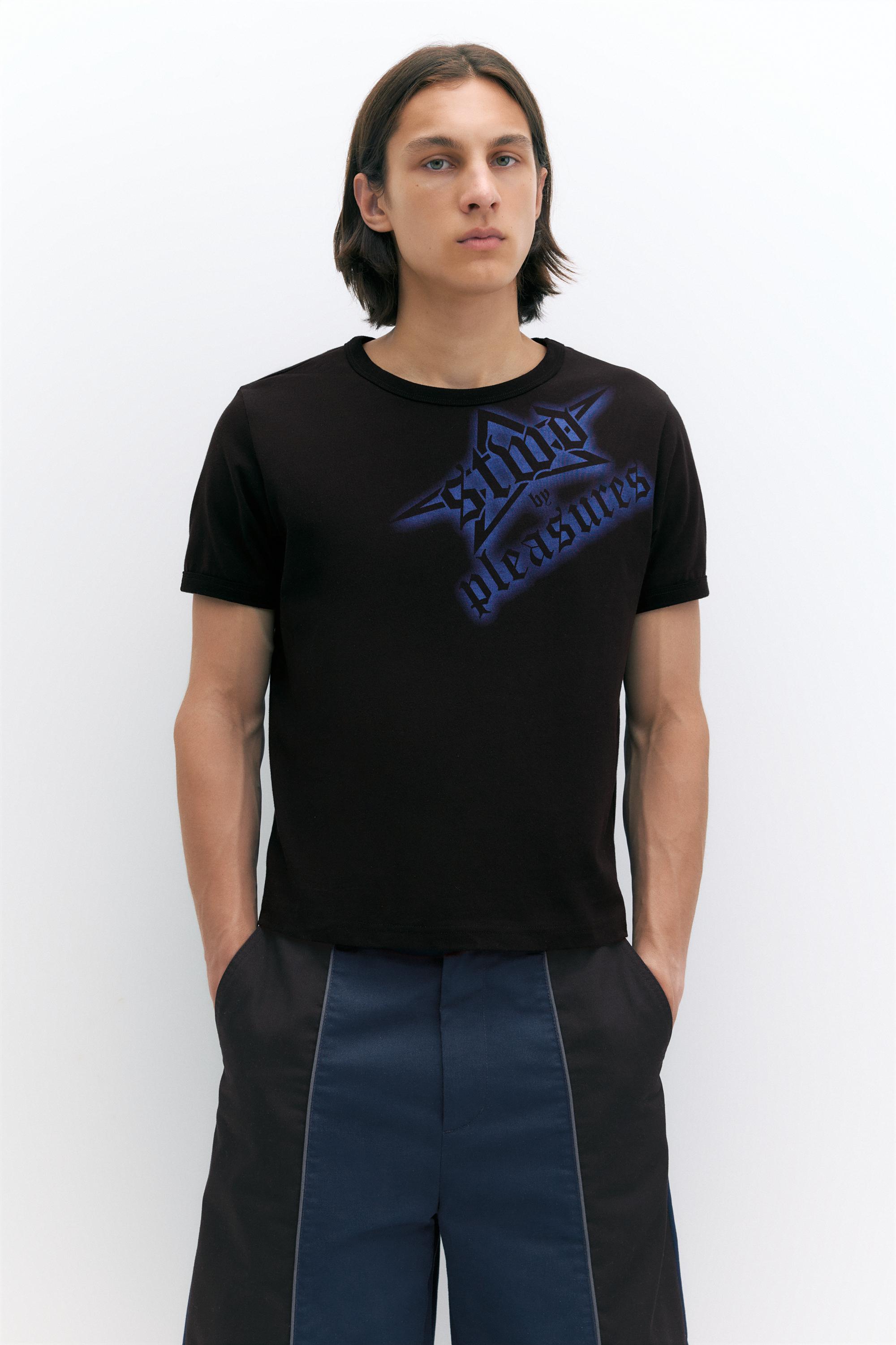 Pleasures x STWD T-shirt — Black