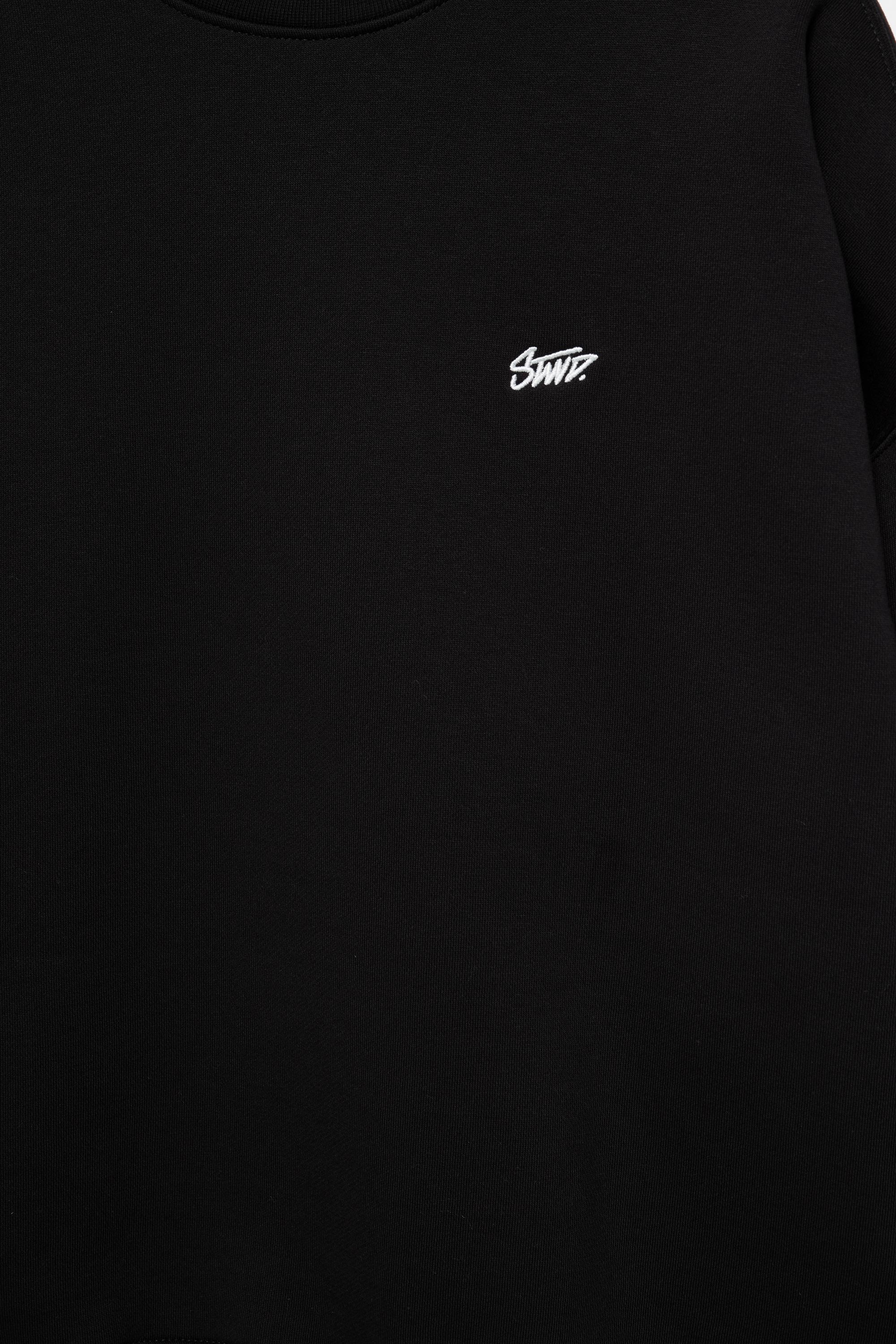 STWD boxy sweatshirt — Black