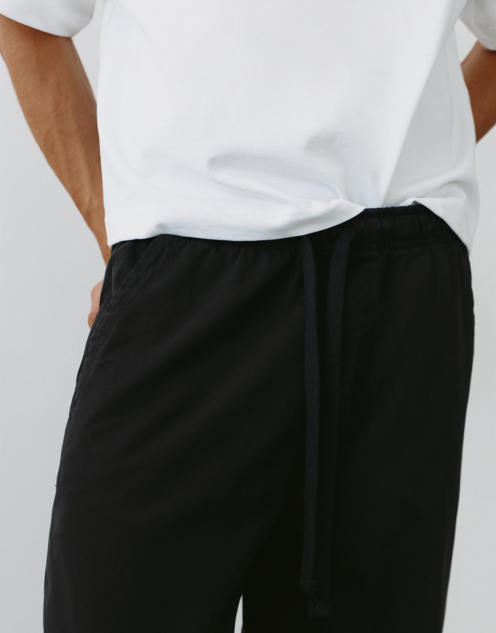Baggy jogger pants — Black