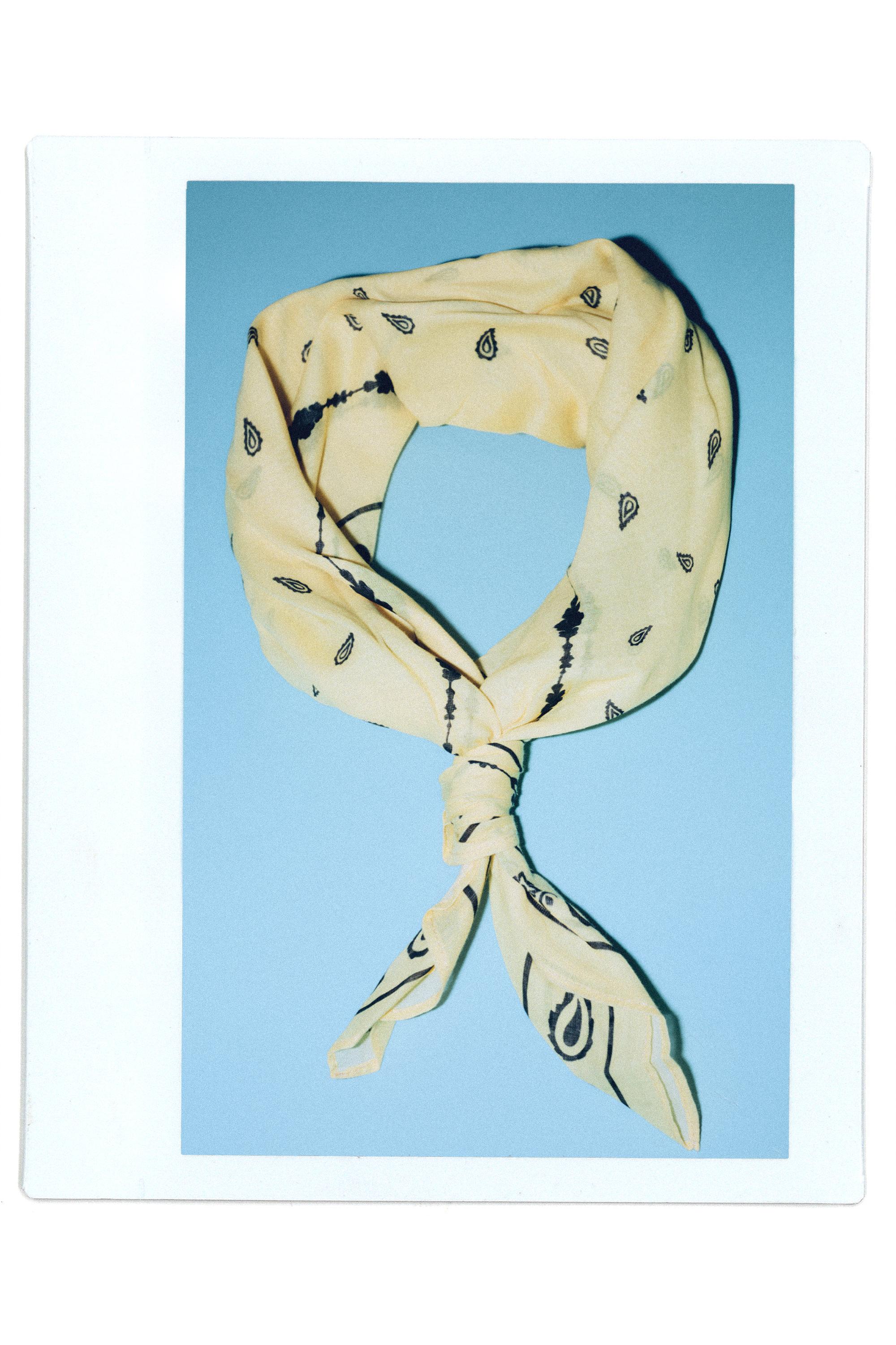 Printed bandana — Yellow