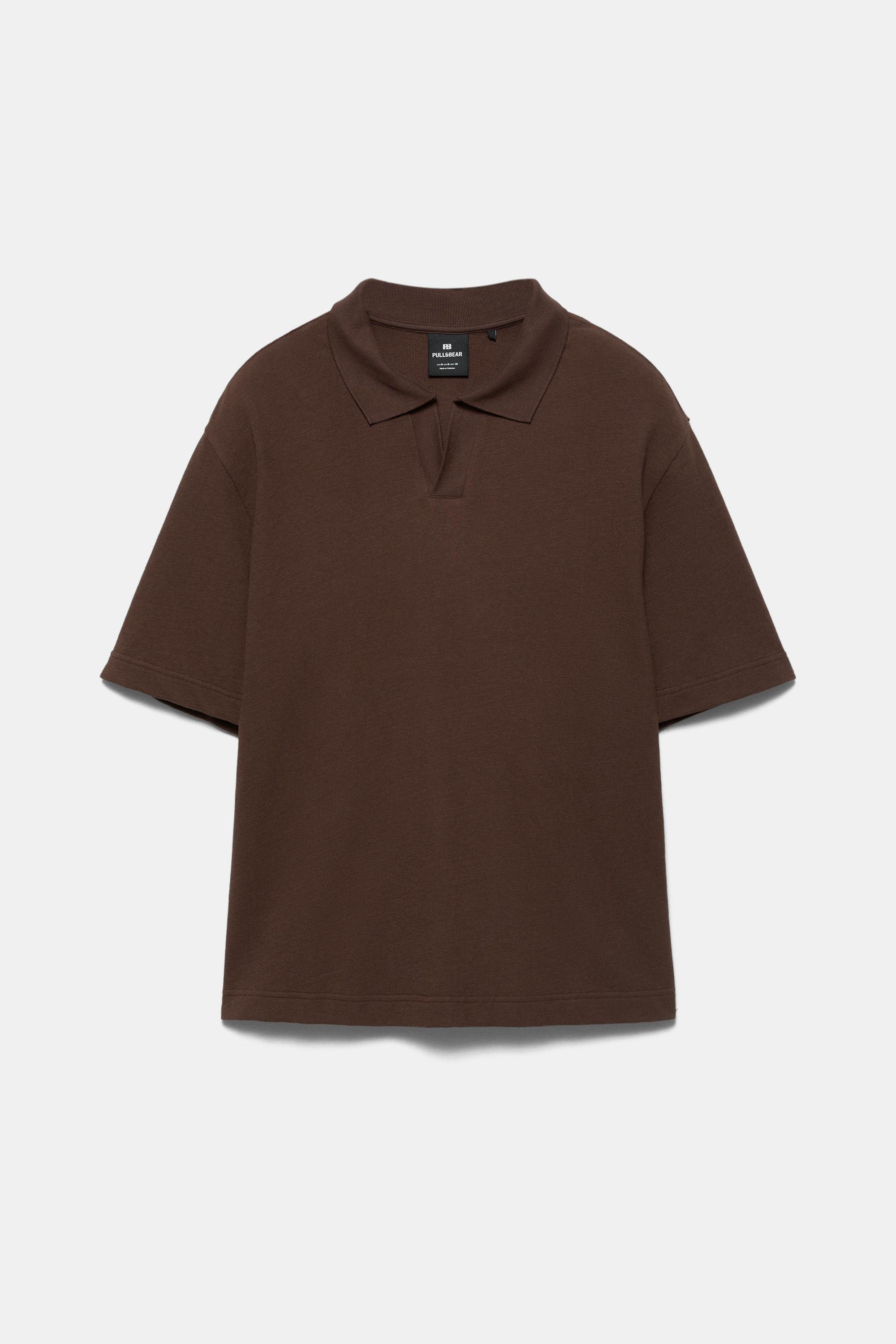 Dokulu kısa kollu polo