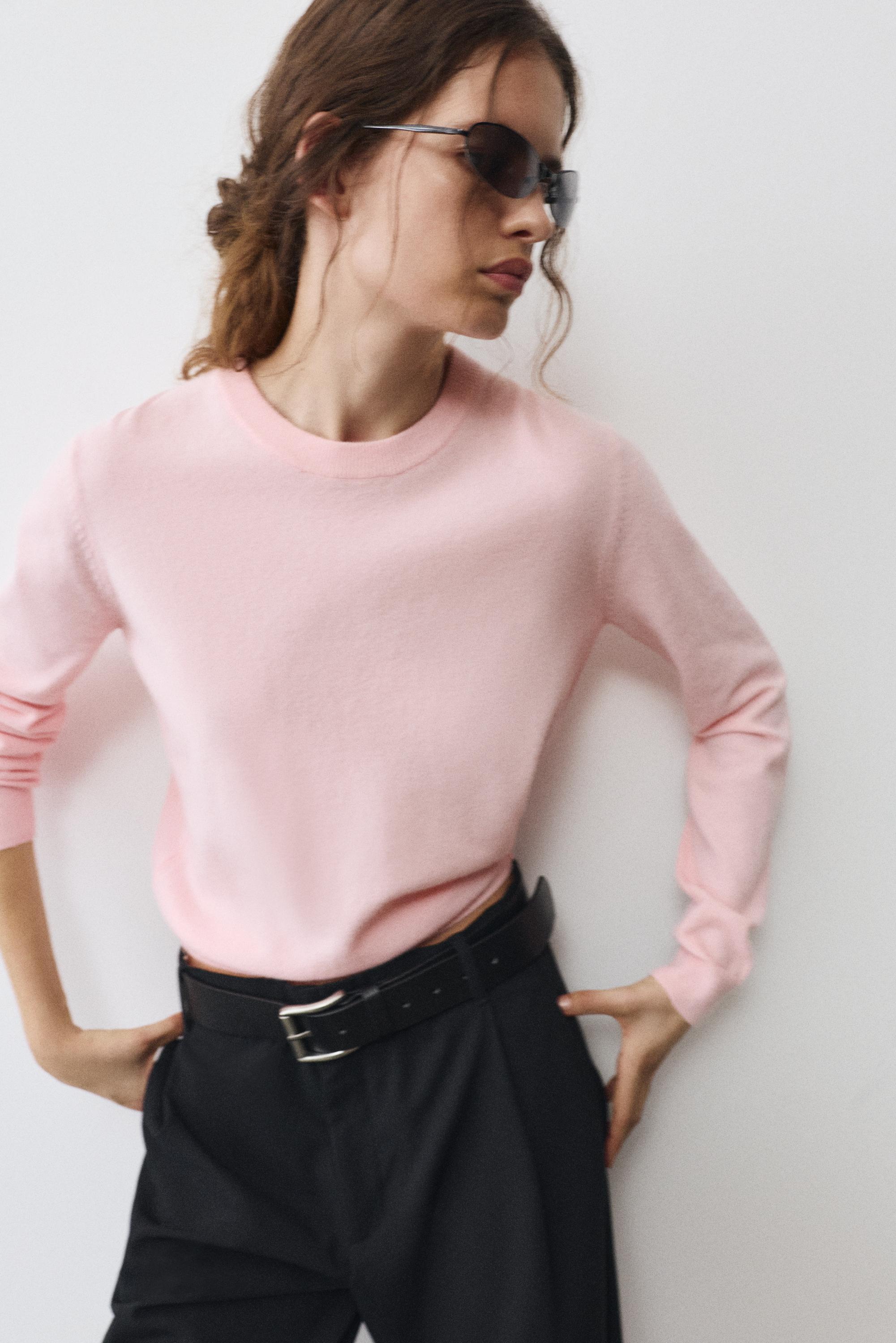 Soft knit jumper — Pastel pink