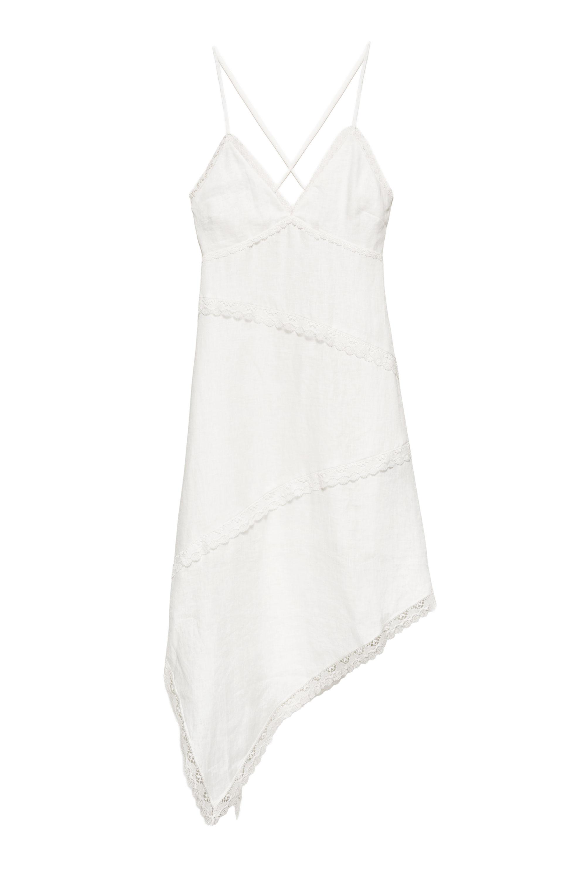 Vestido 100% lino Encaixe de Camariñas x Pull&Bear