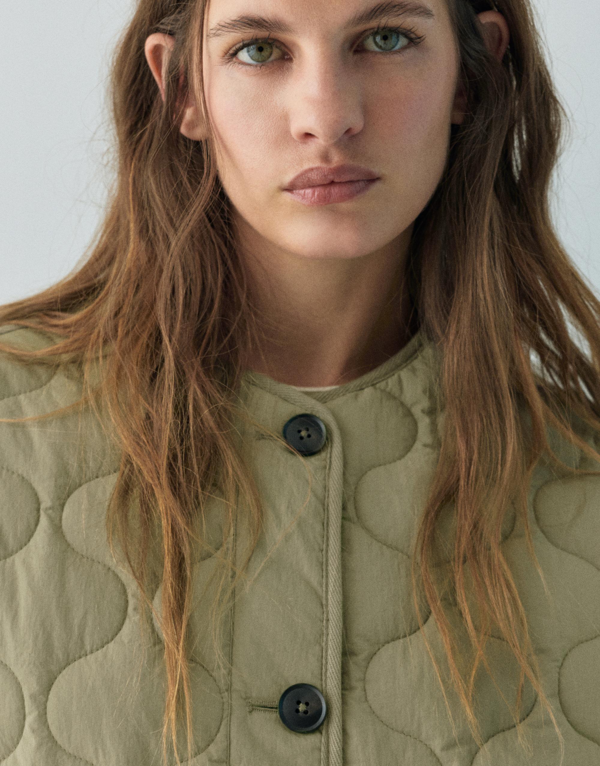 Lightweight padded jacket — Khaki