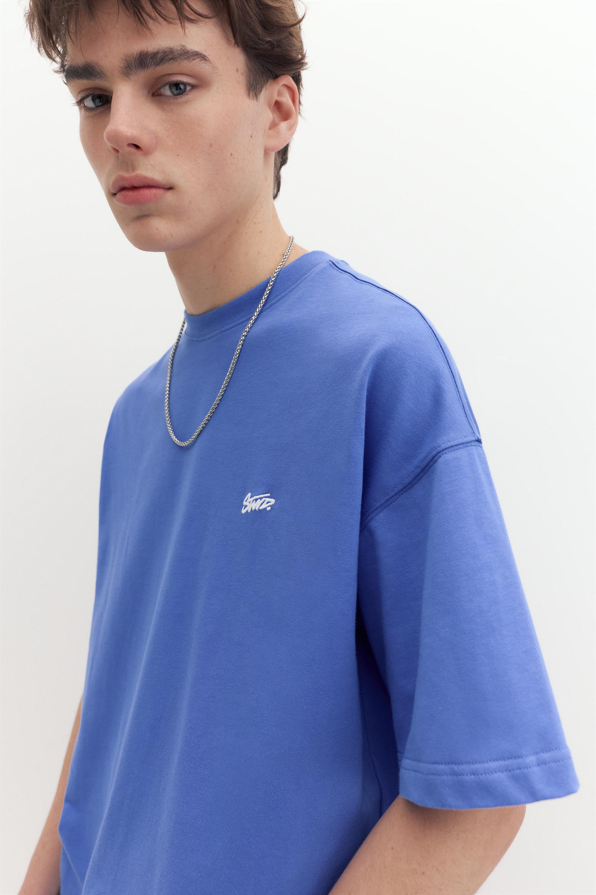 STWD logo boxy T-shirt — Blue