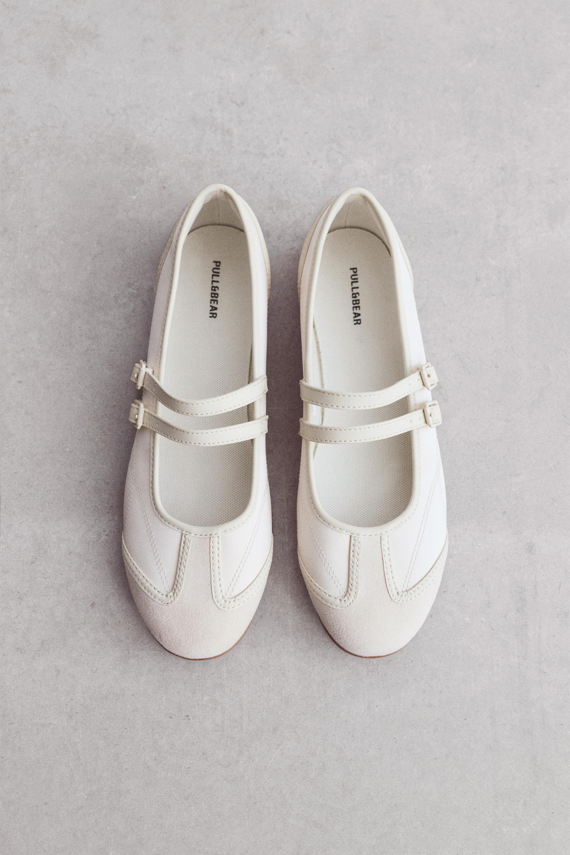 Sports ballet flats — Ecru