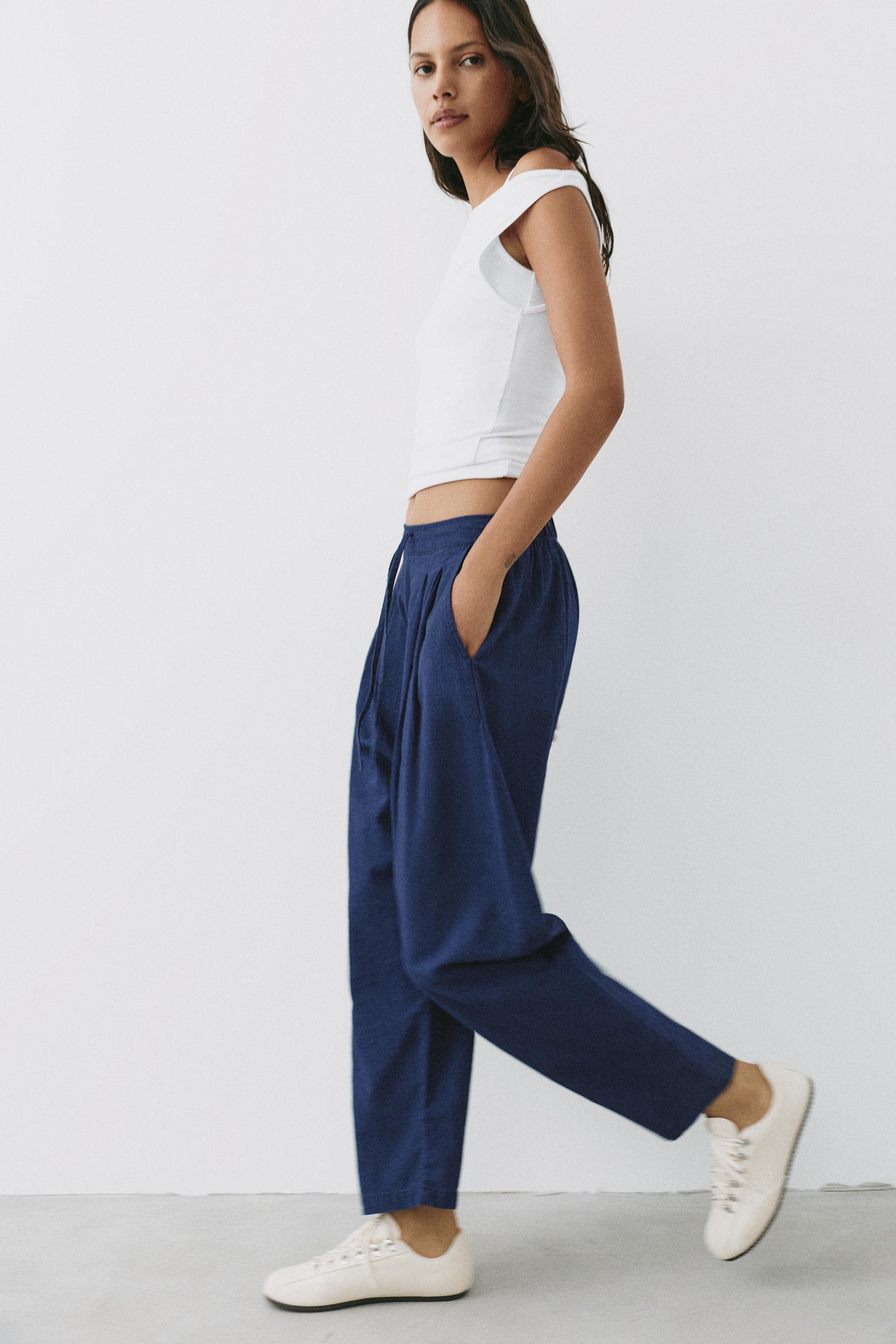 Fluid baggy jeans — Dark blue