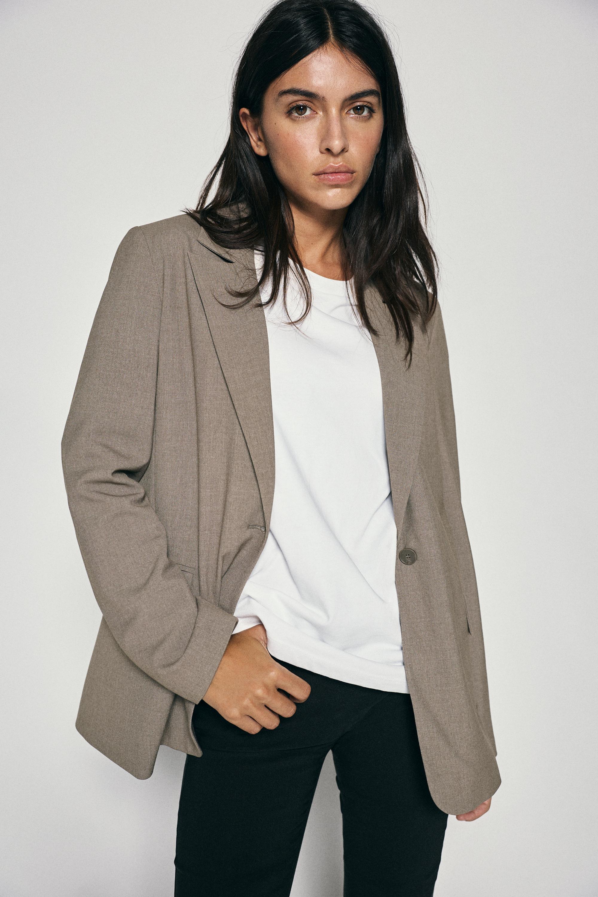 Basic blazer — Mole brown