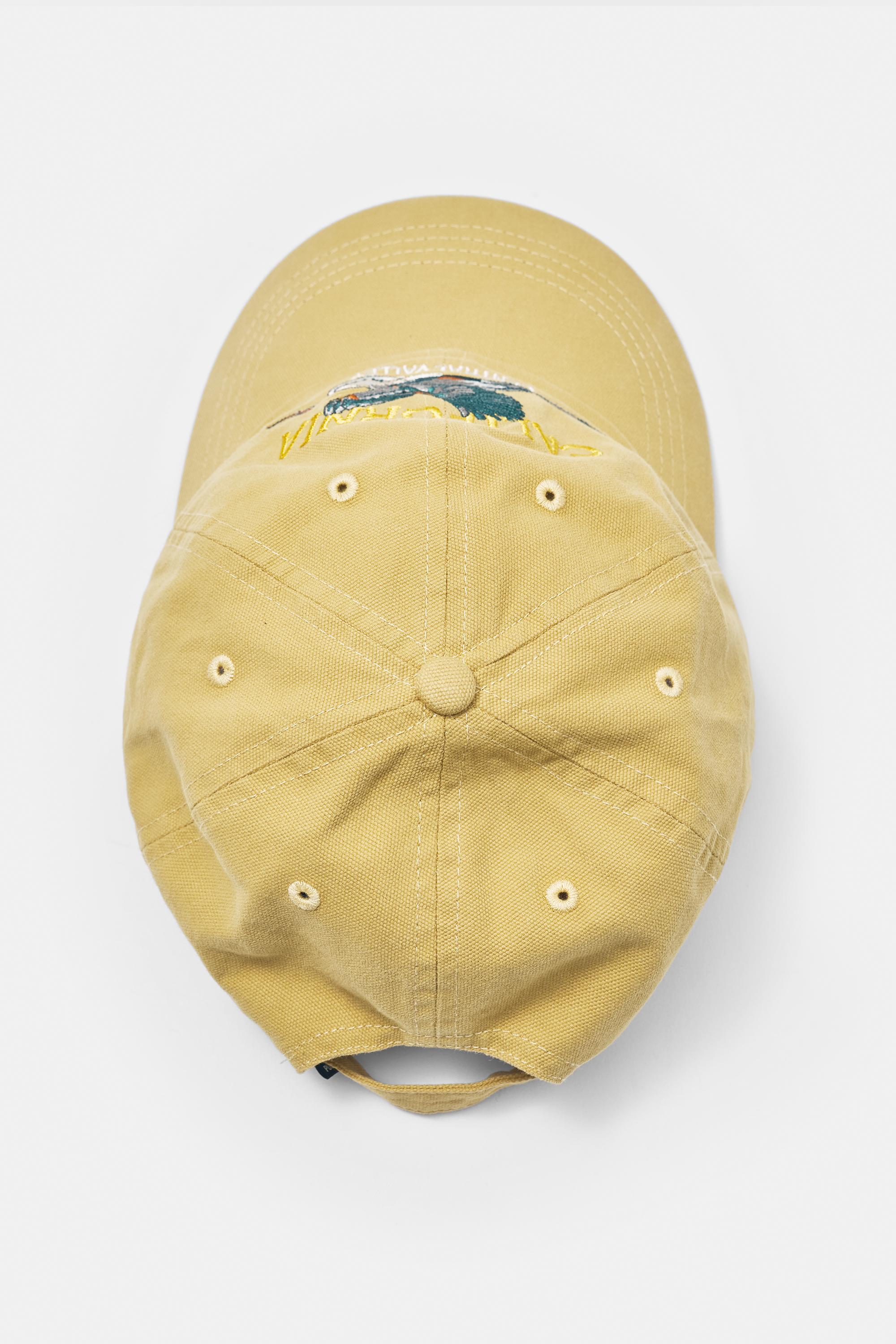California embroidered cap — Mustard