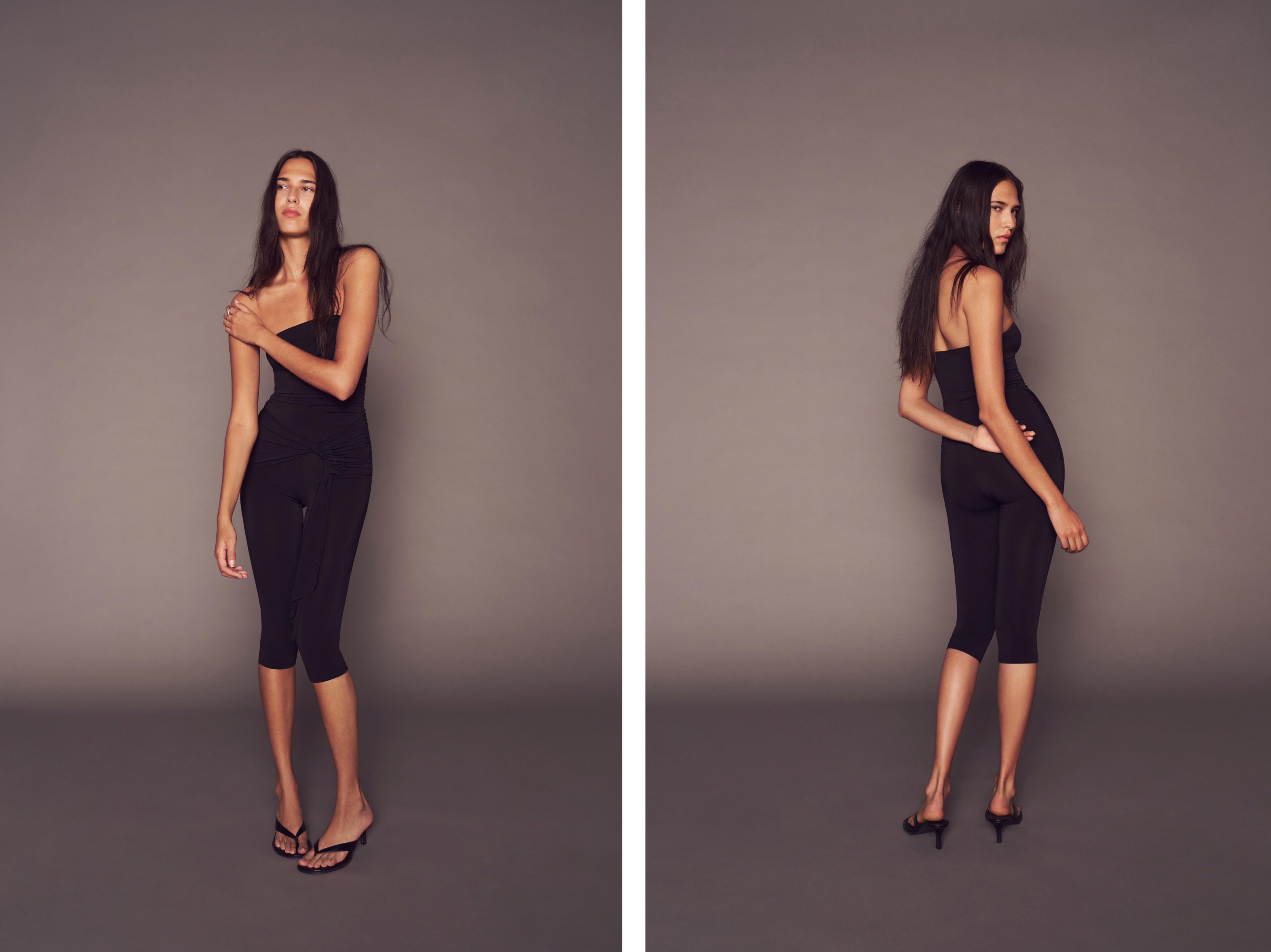 Strapless jumpsuit — Black