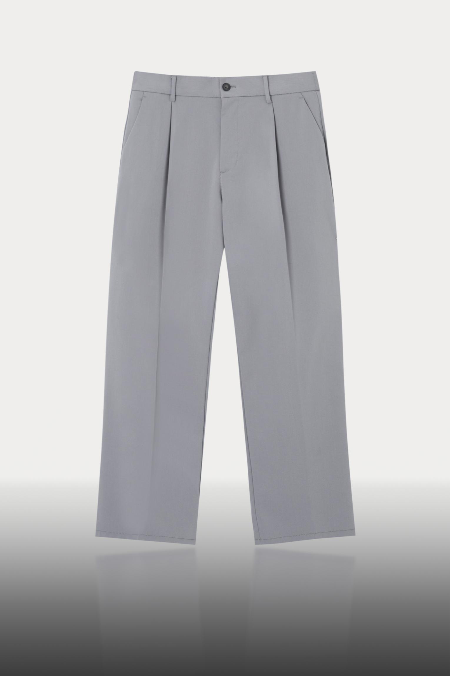 Wide-leg tailored trousers — Grey