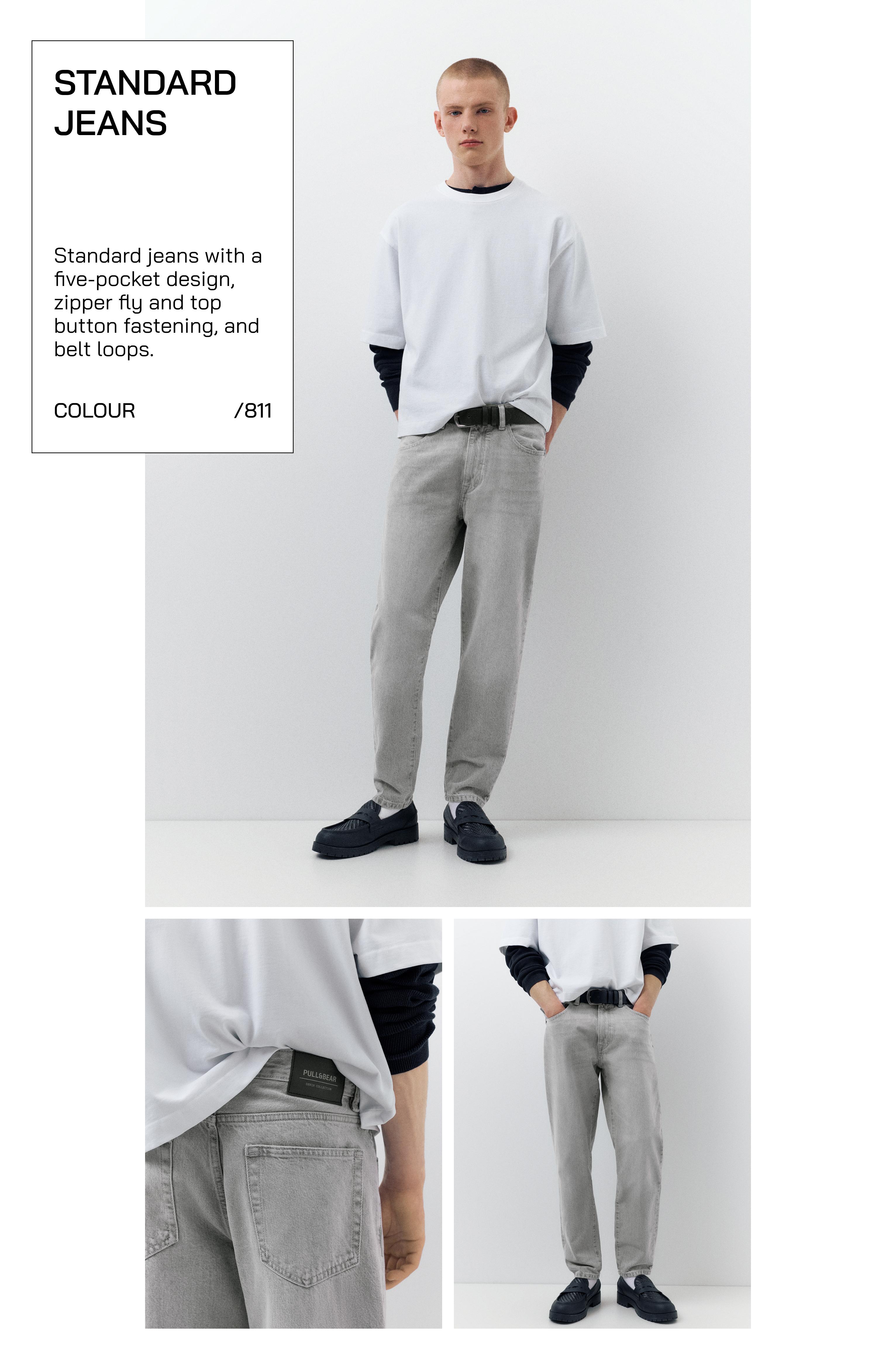 Standard jeans — Pale grey