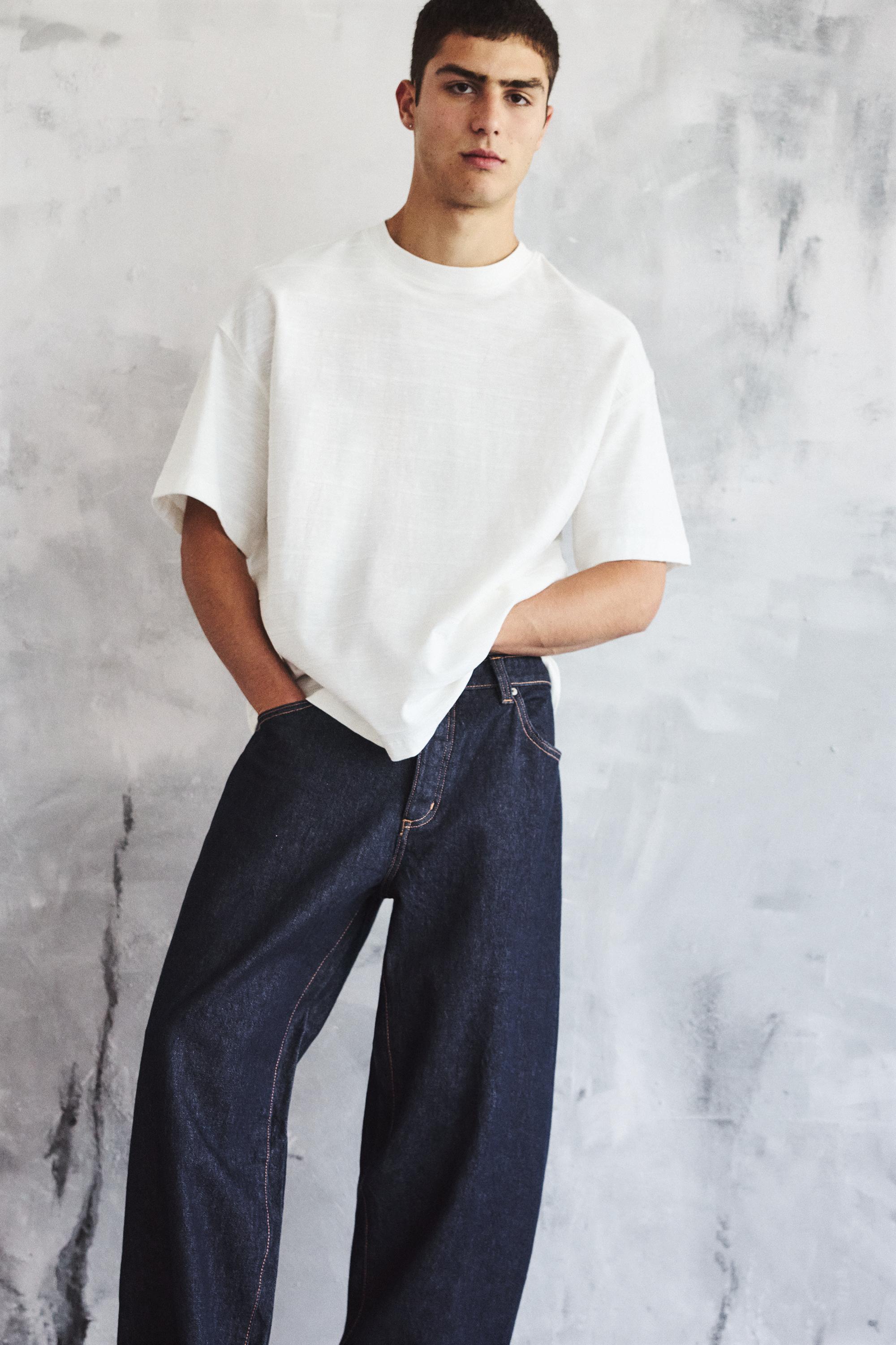 T-Shirt Boxy In Tessuto Strutturato