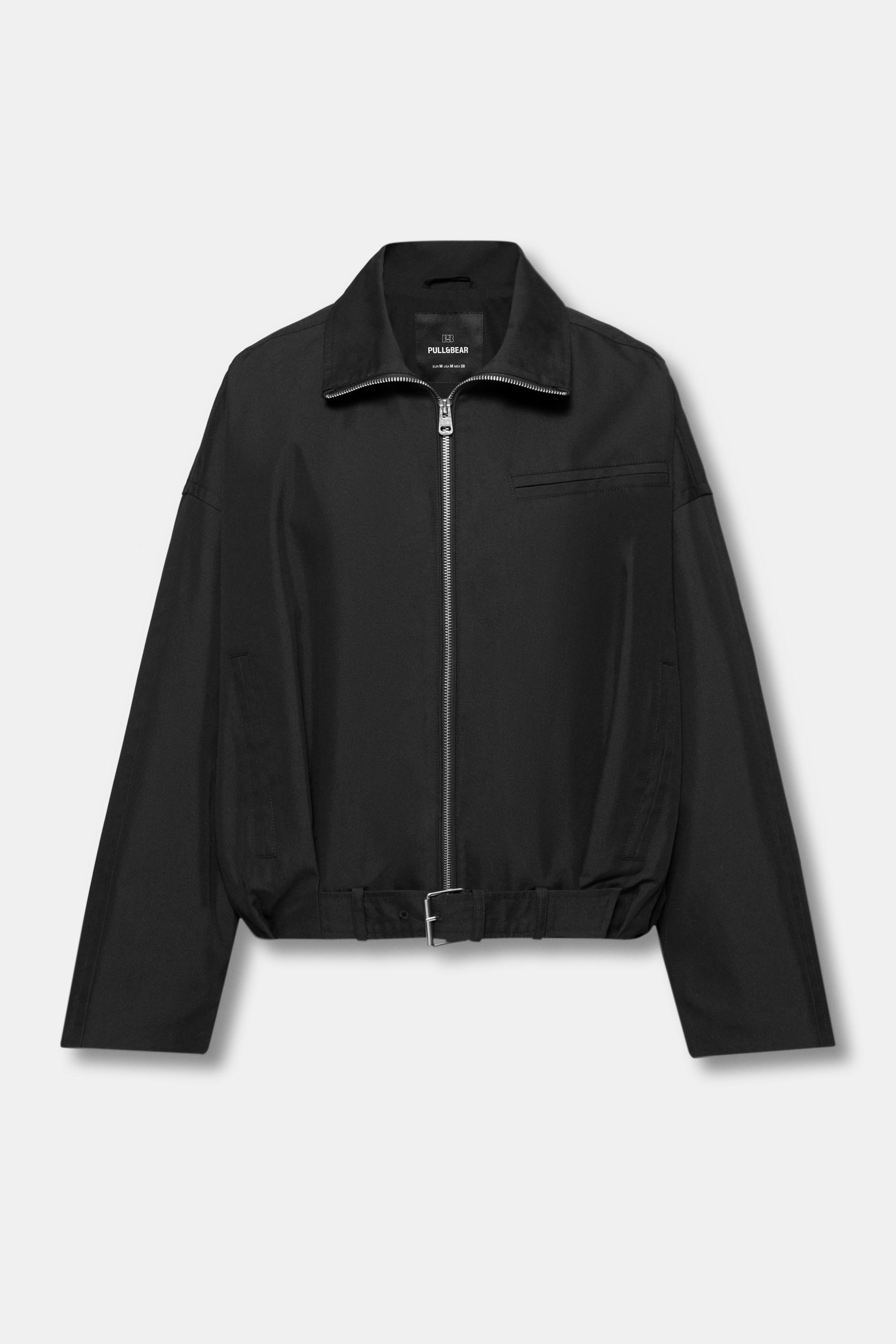 Balloon bomber jacket — Black