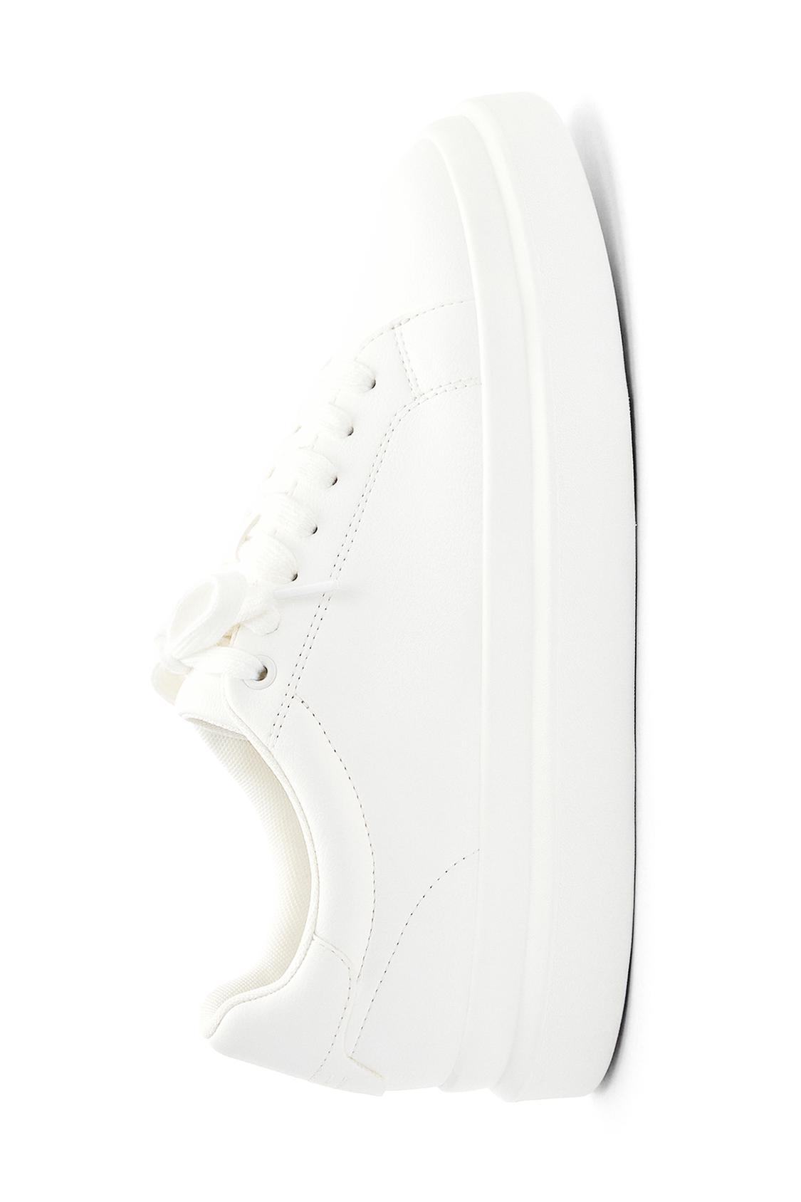 Zapatillas Blancas Tenis Con Plataforma Pull And Bear Zapatillas