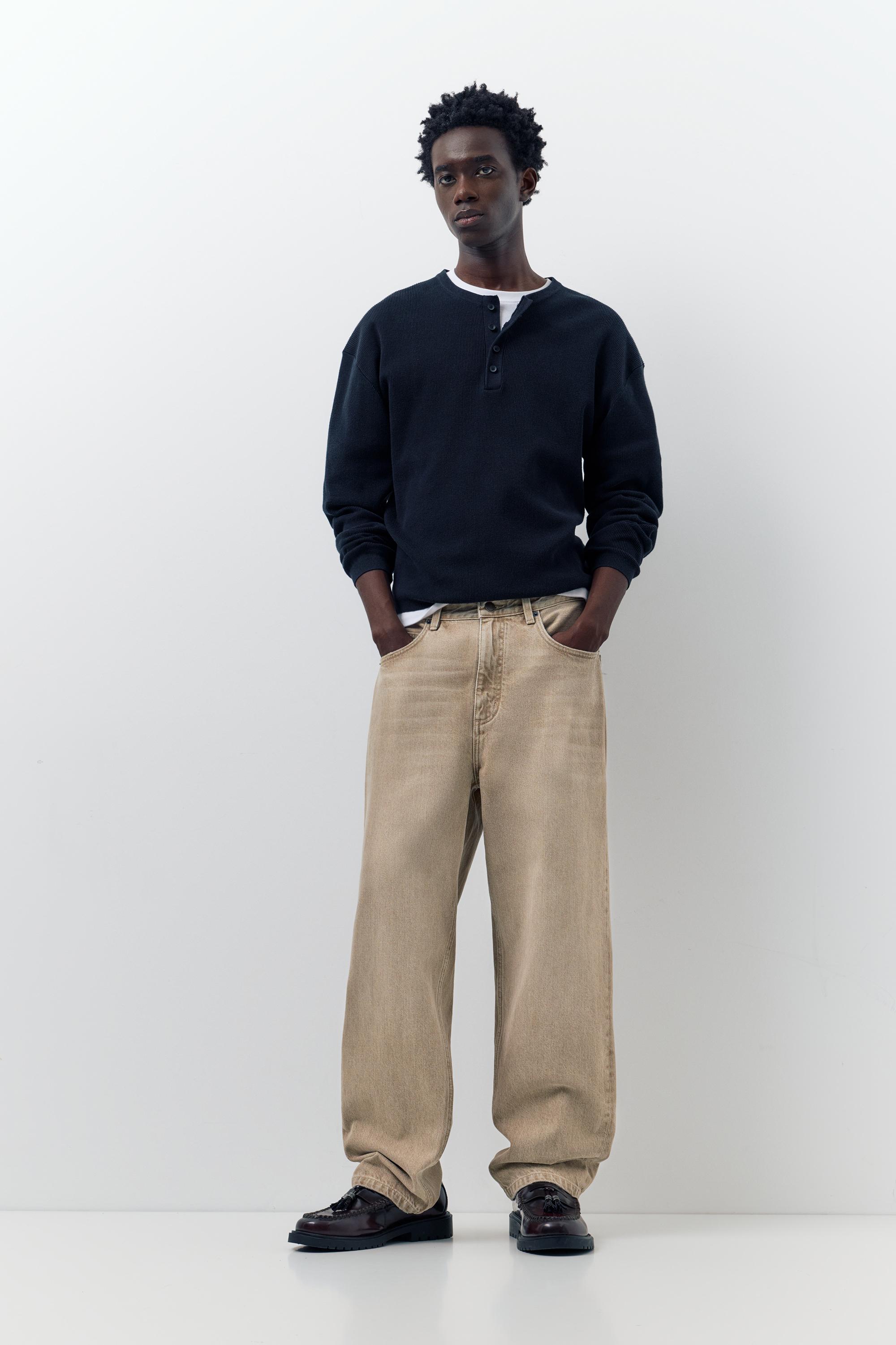 Baggy jeans — Medium ecru