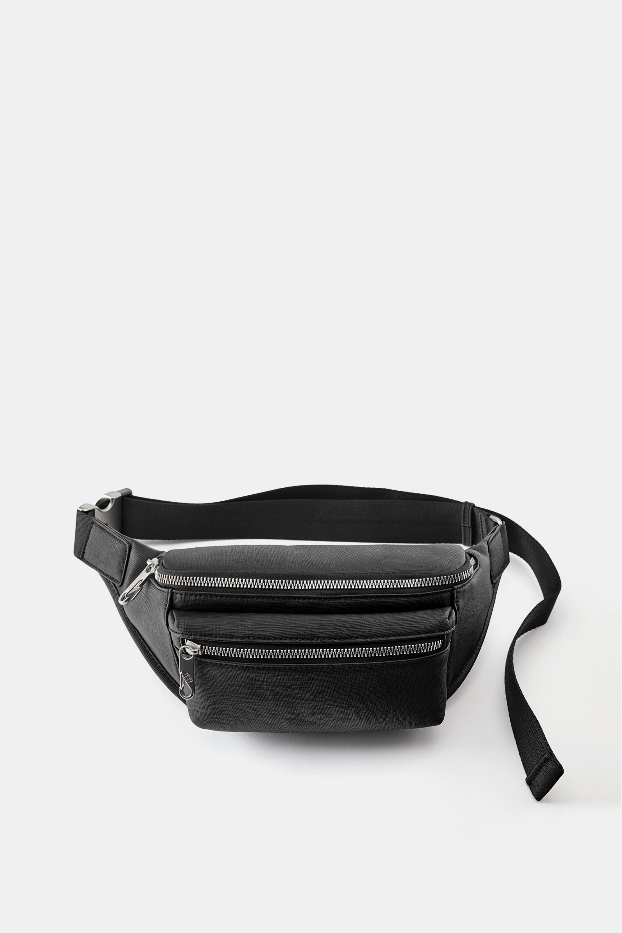 Multi-pocket belt bag — Black
