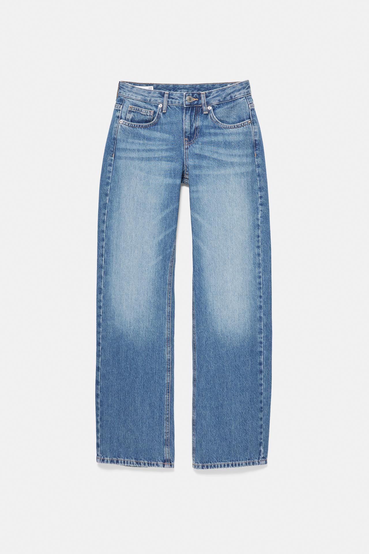 Low-rise star straight-leg jeans — Dark blue