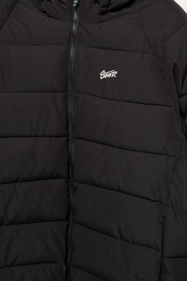STWD hooded puffer jacket — Black 8