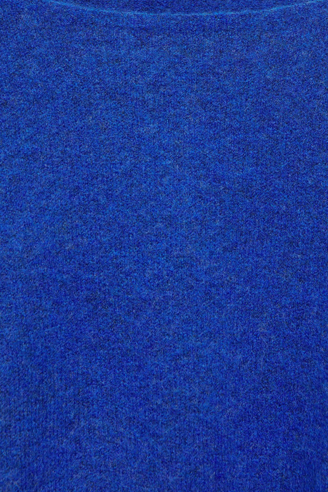 Asymmetric knit jumper — Deep blue