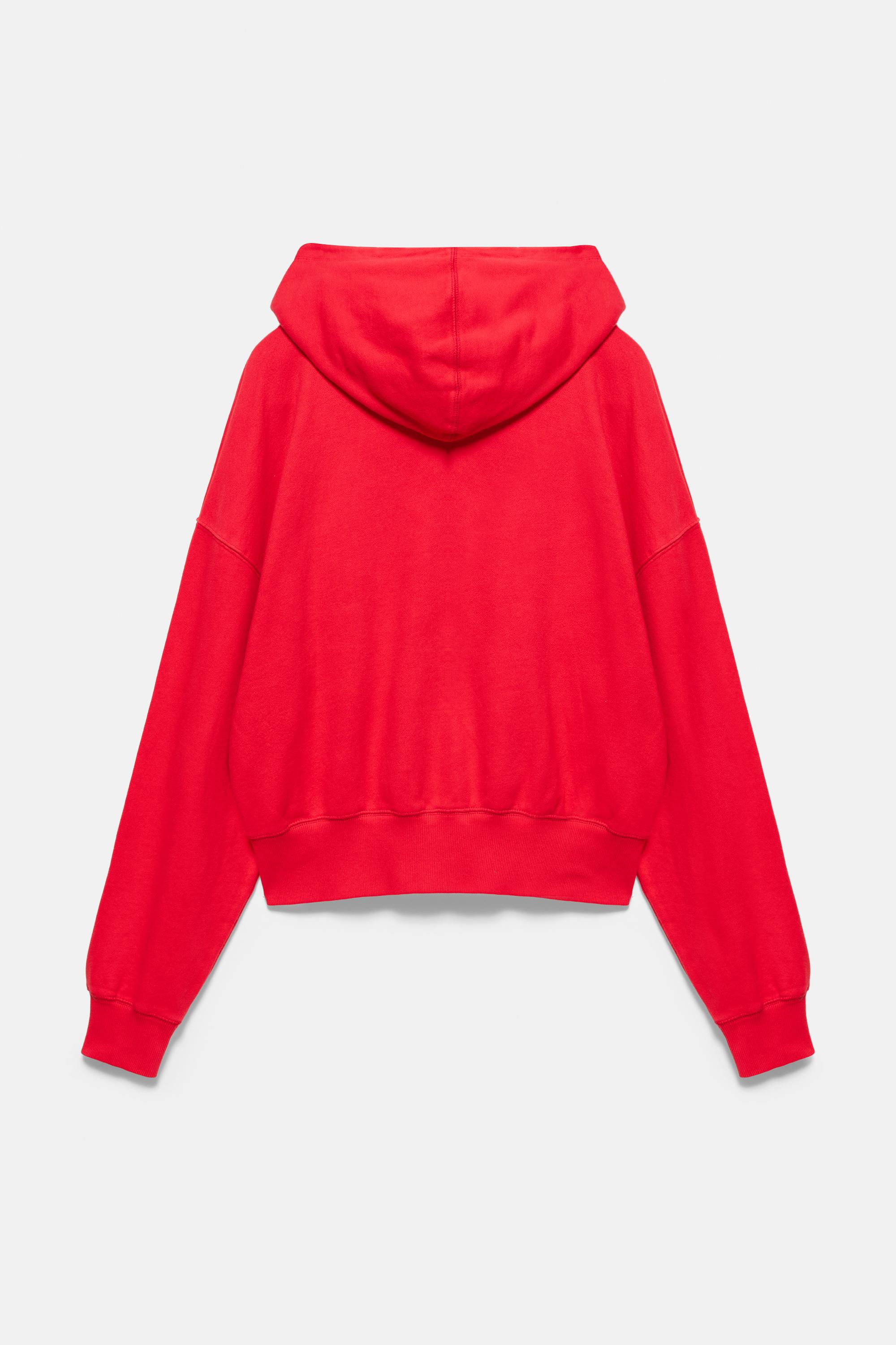 Zip-up hoodie — Red