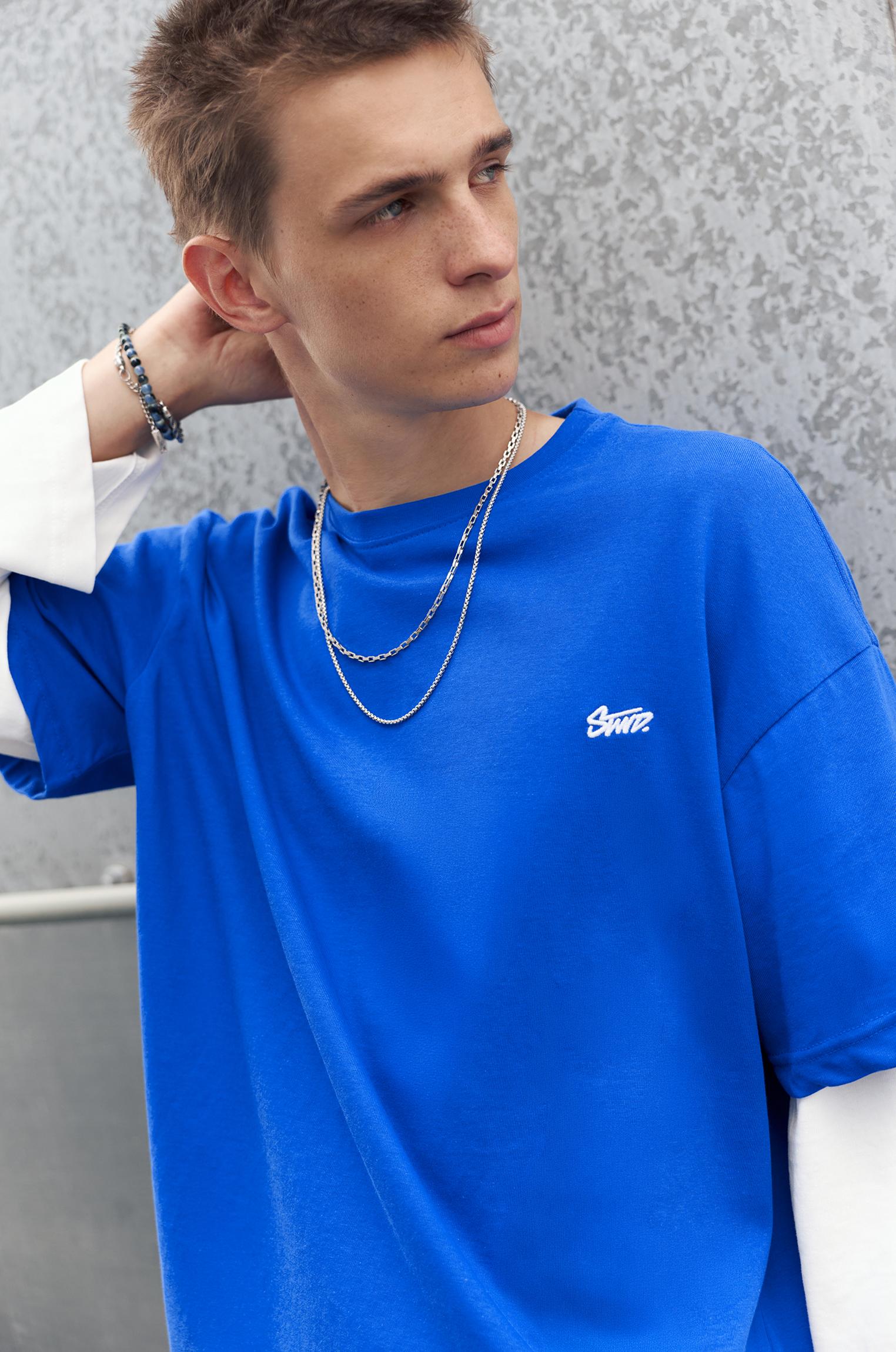 Double sleeve T-shirt — Deep blue