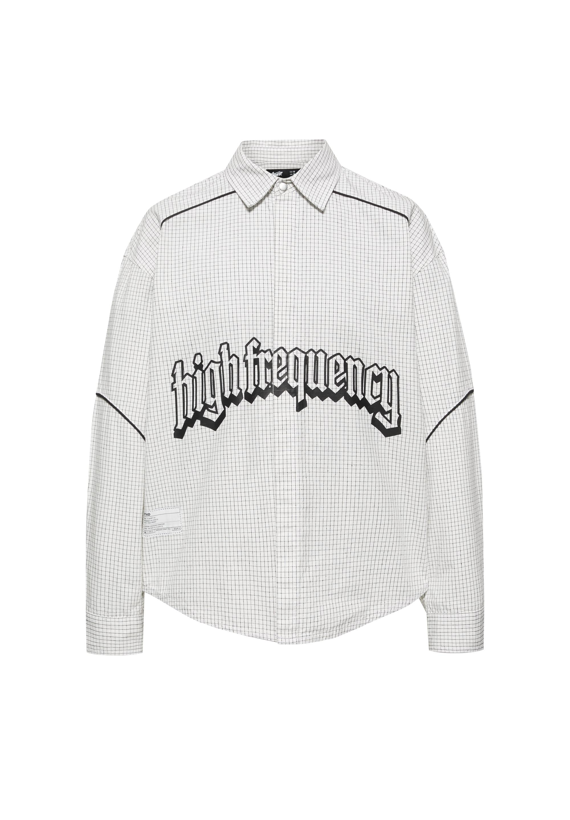 Check graphic shirt — Bright white