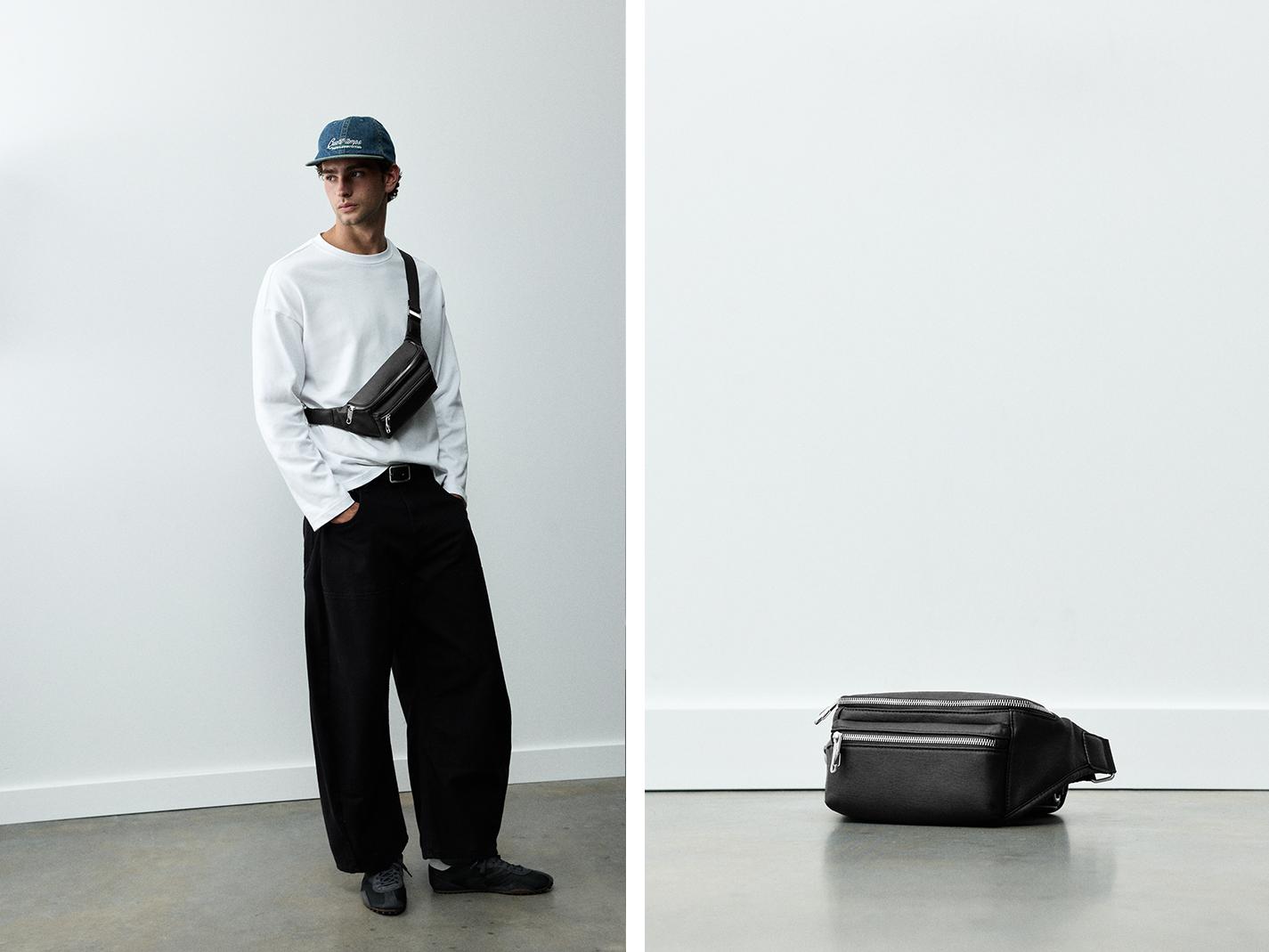 Pocket belt bag — Black