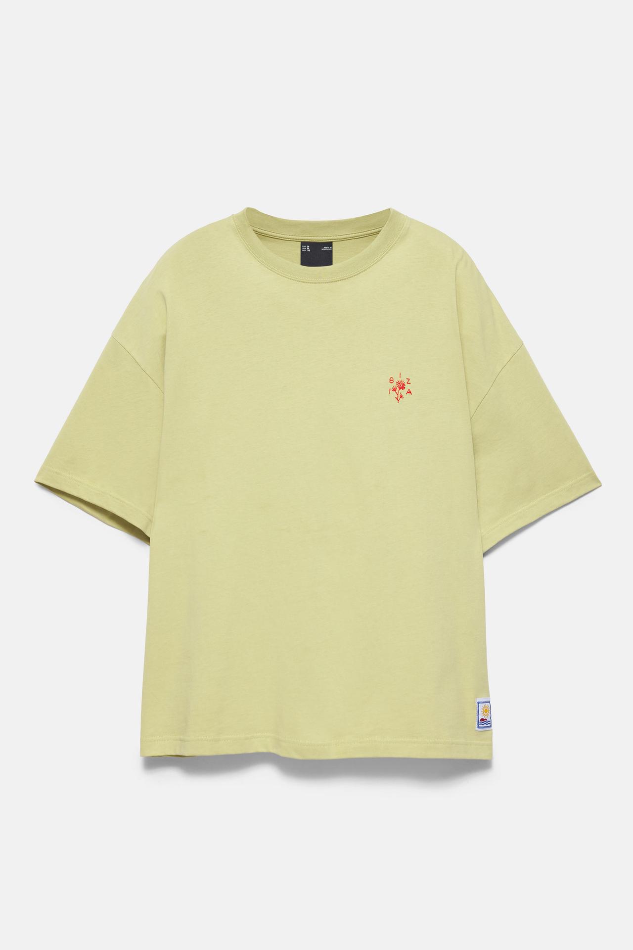 Ibiza embroidered boxy-fit T-shirt — Green