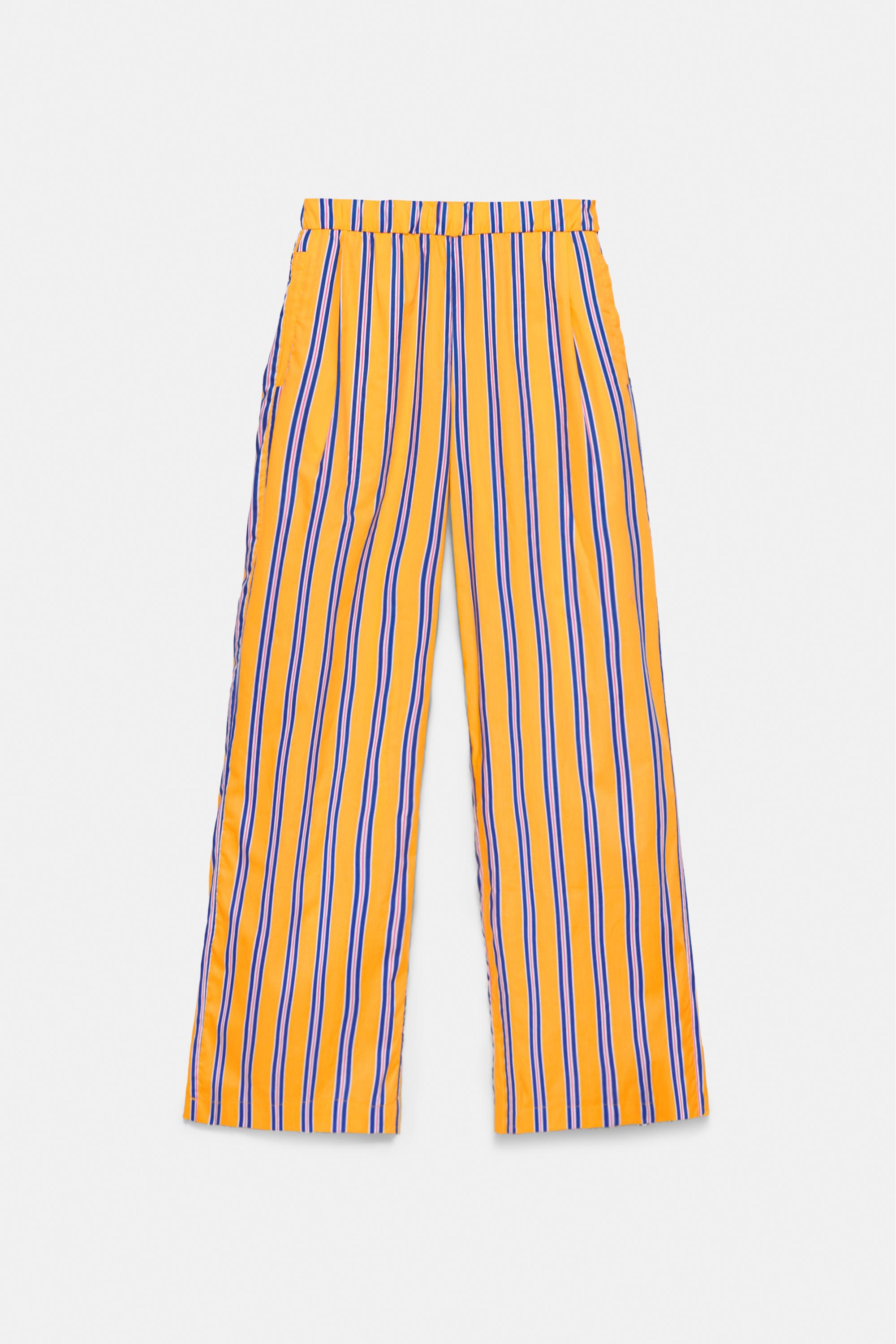 Çizgili pijama pantolon - Görsel 2