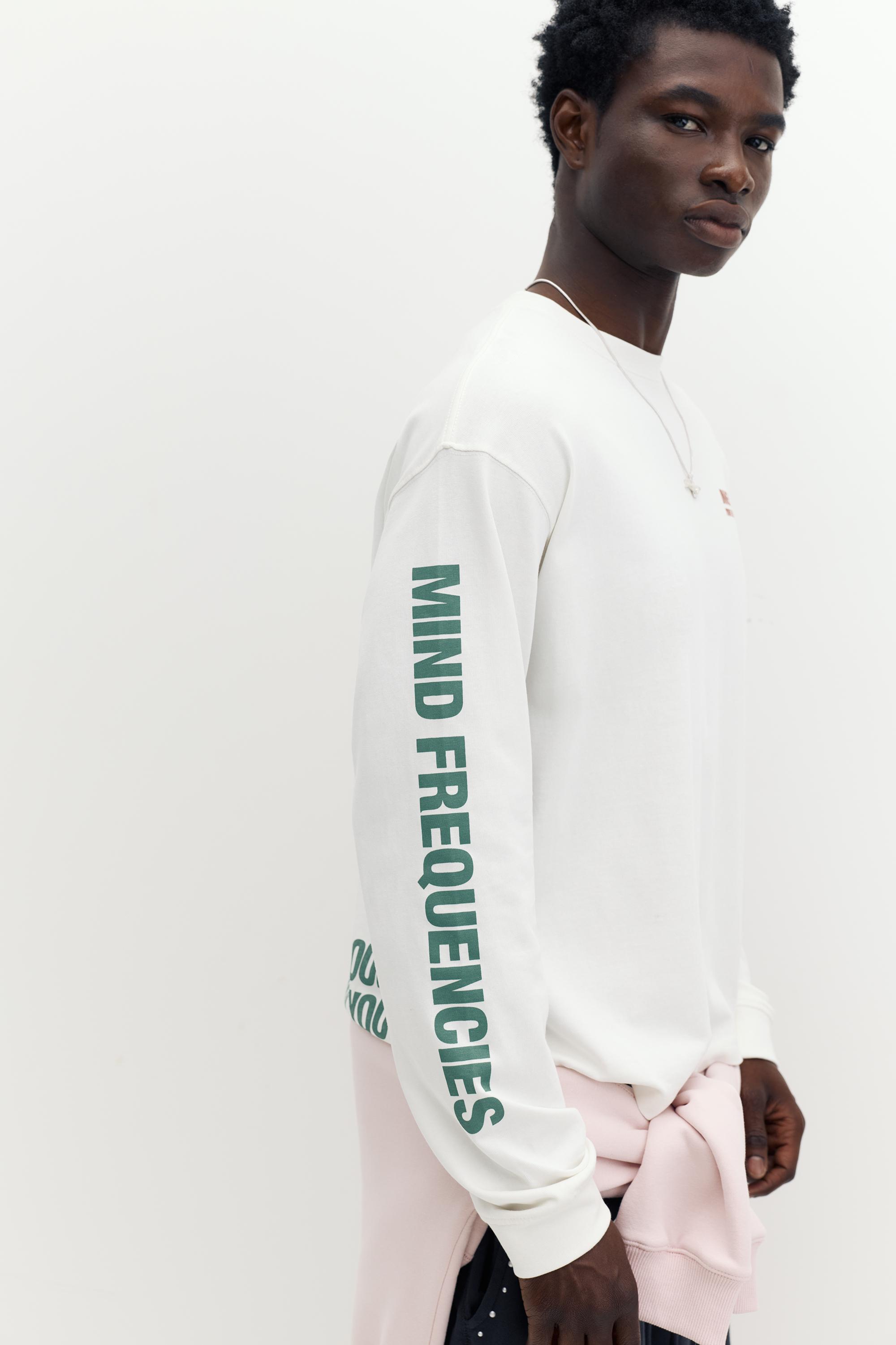 STWD long sleeve T-shirt — White