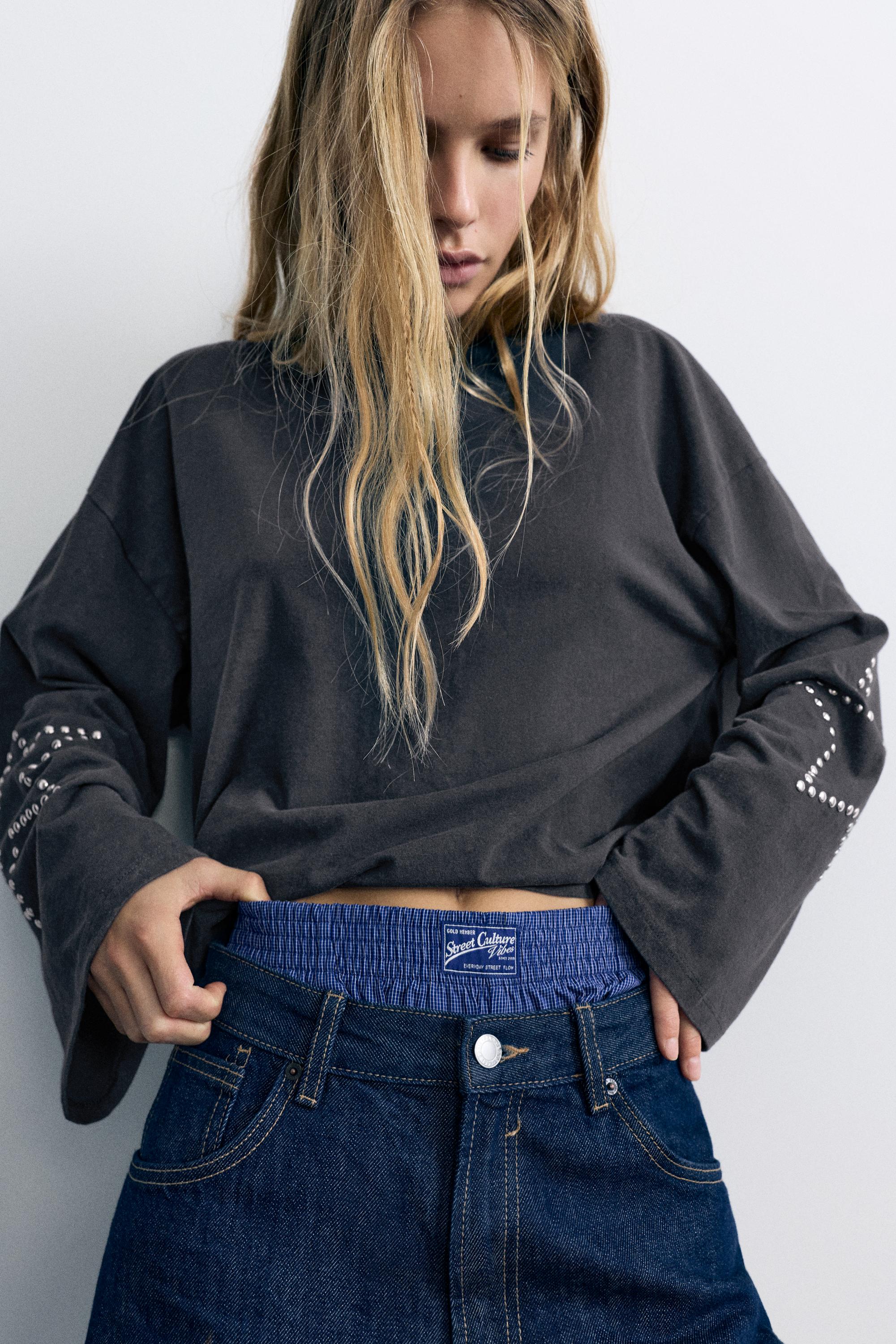 Oversize star T-shirt — Grey