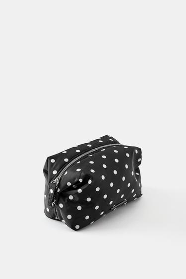 Polka dot nylon toiletry bag — Black 2