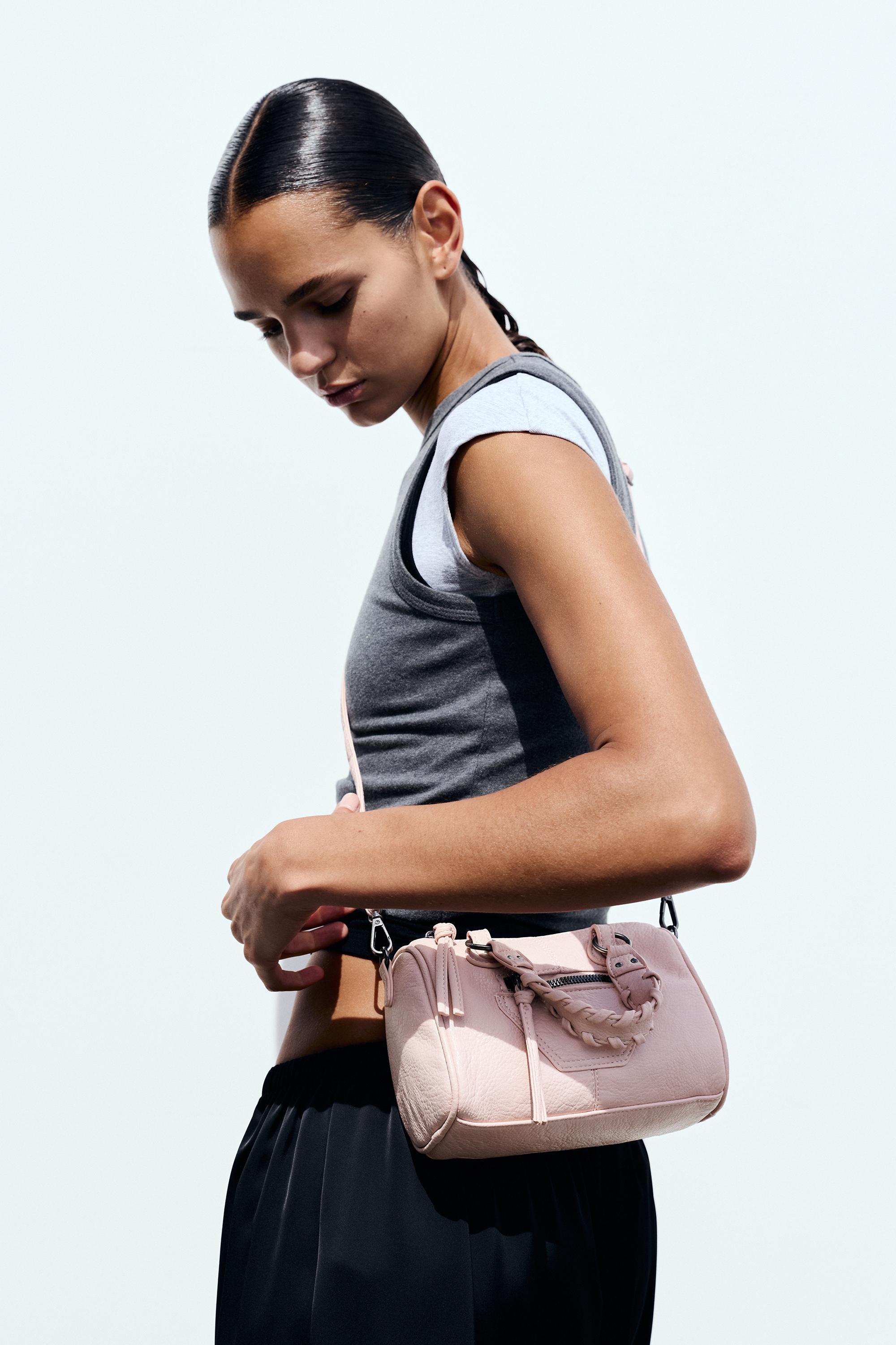 Studded crossbody bag — Pink