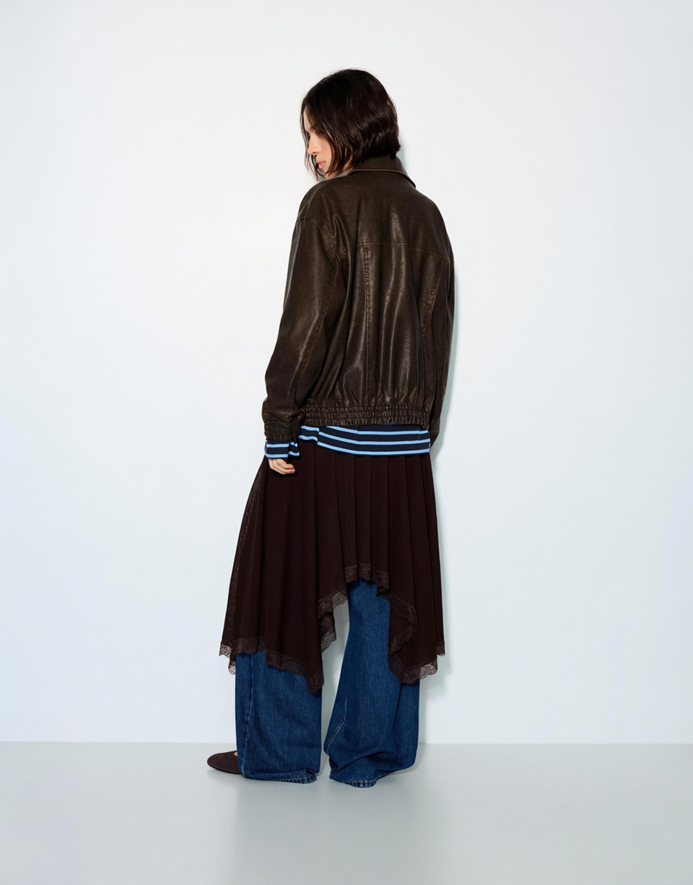 Suni Deri Baba Kesim Ceket - Görsel 138