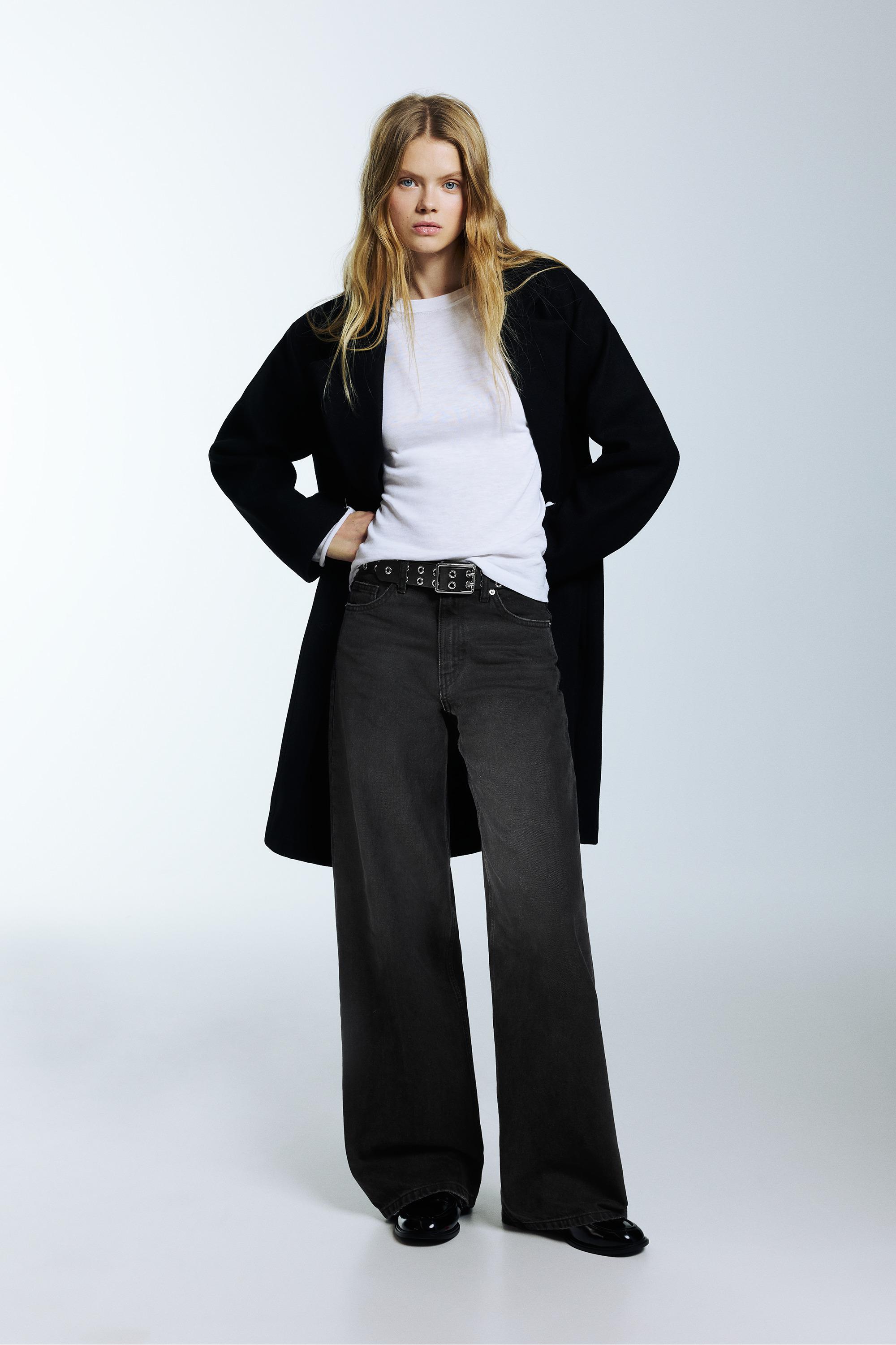 Wide leg yüksek bel jean - Görsel 18