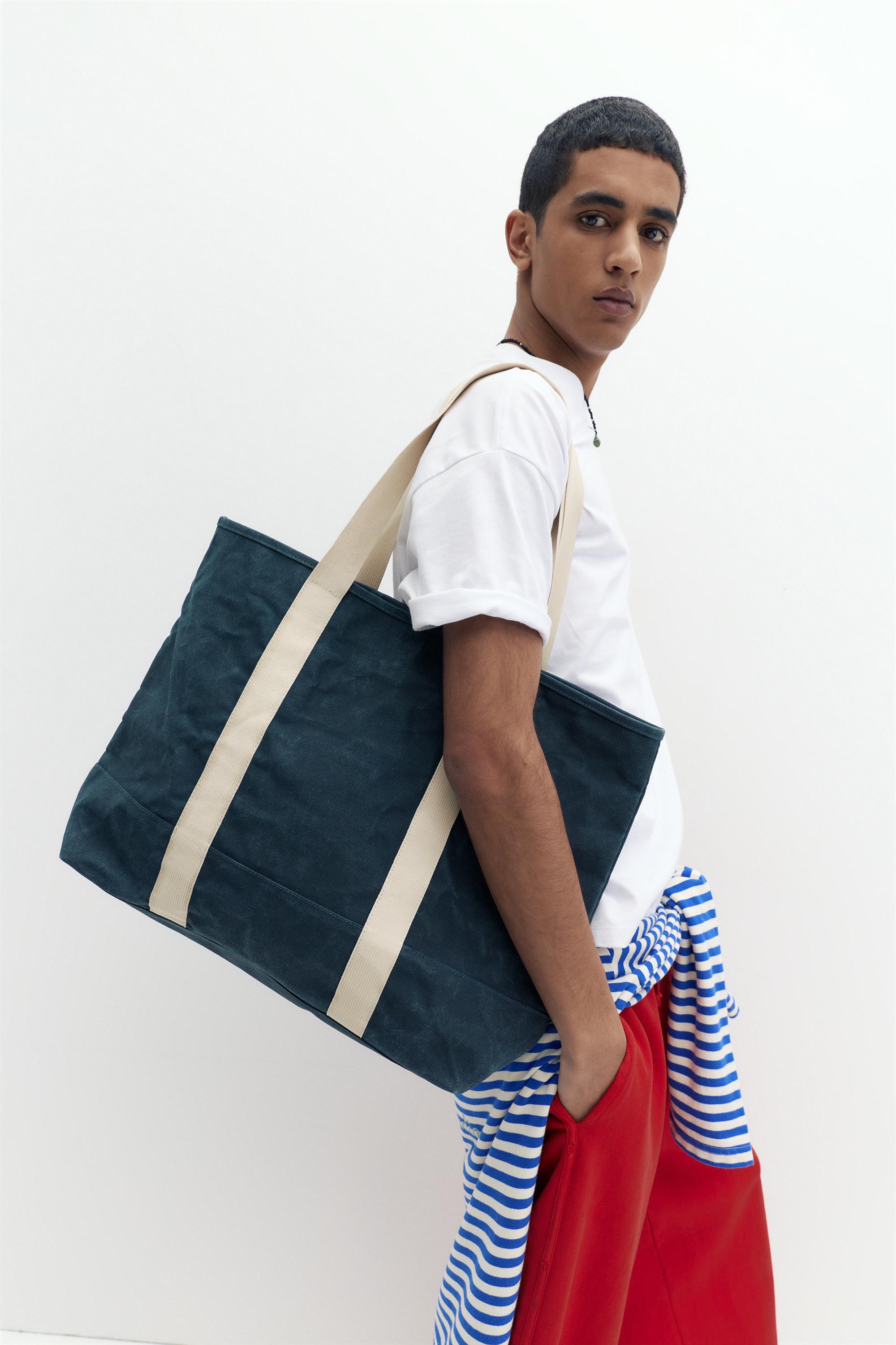 STWD eskitme görünümlü tote çanta - Görsel 16