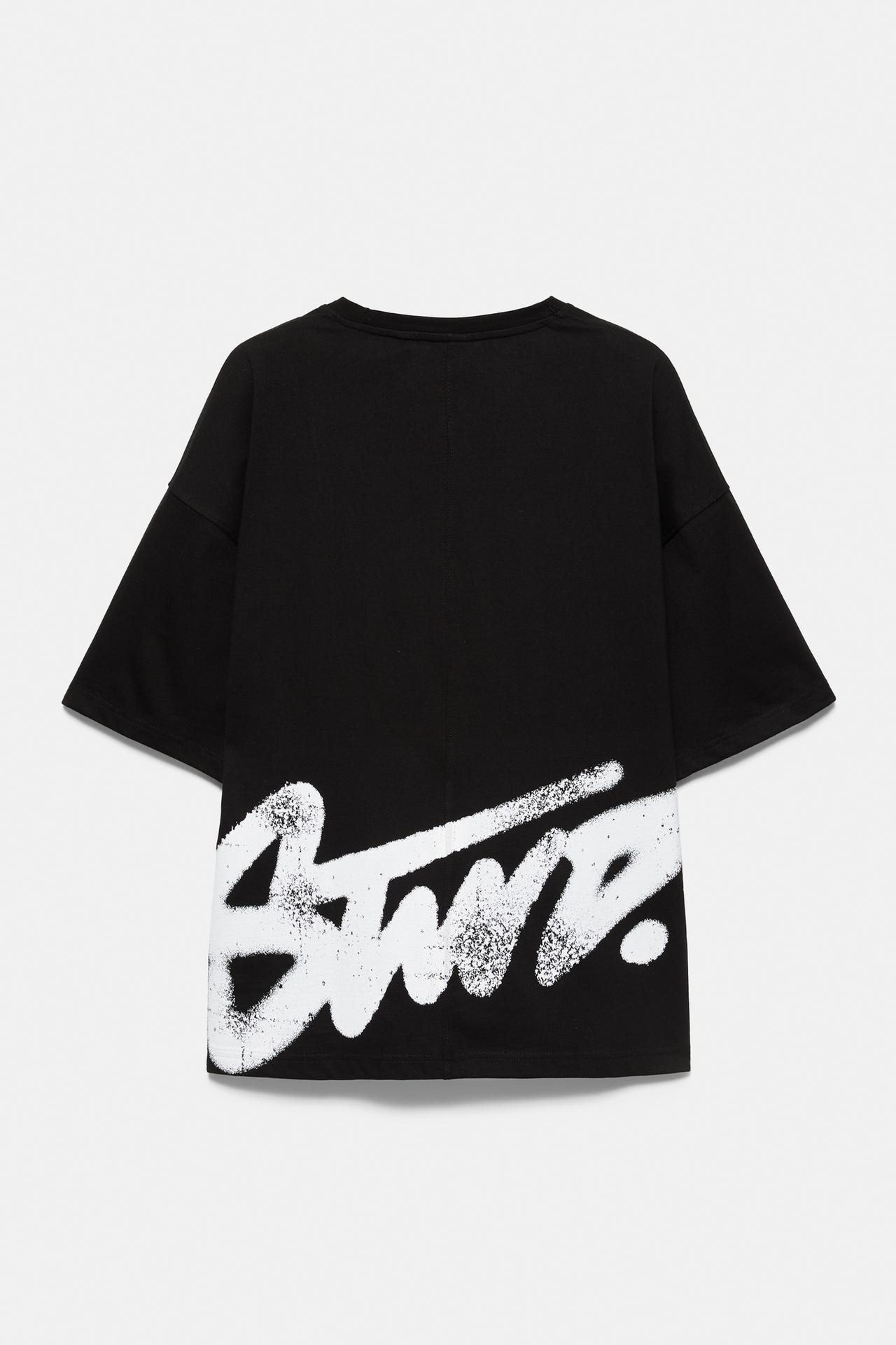 Oversize STWD T-shirt — Black