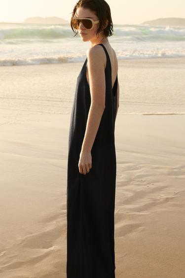 Strappy midi dress — Anthracite grey 1
